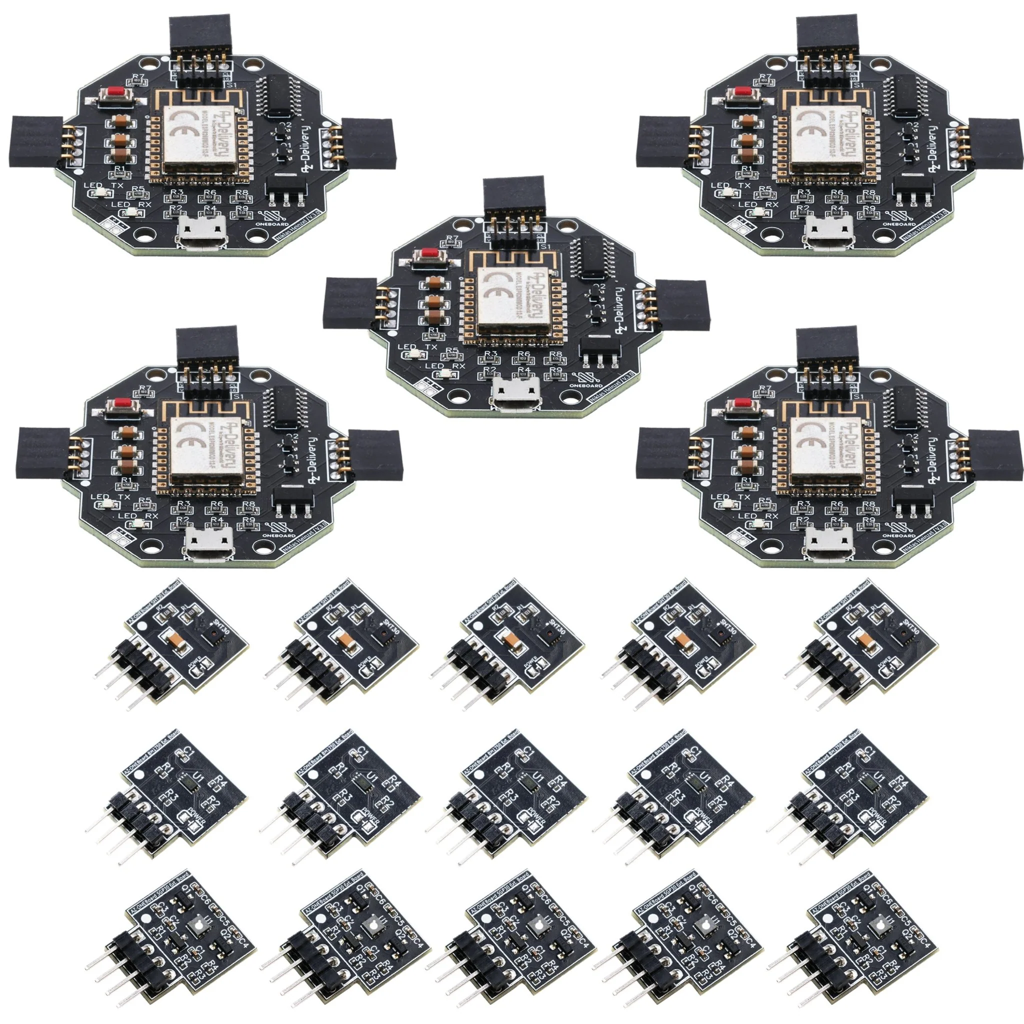 AZ-ONEBoard Entwicklungsboard inklusive Extensionboards SHT30, BH1750 & SGP30 - Image 3