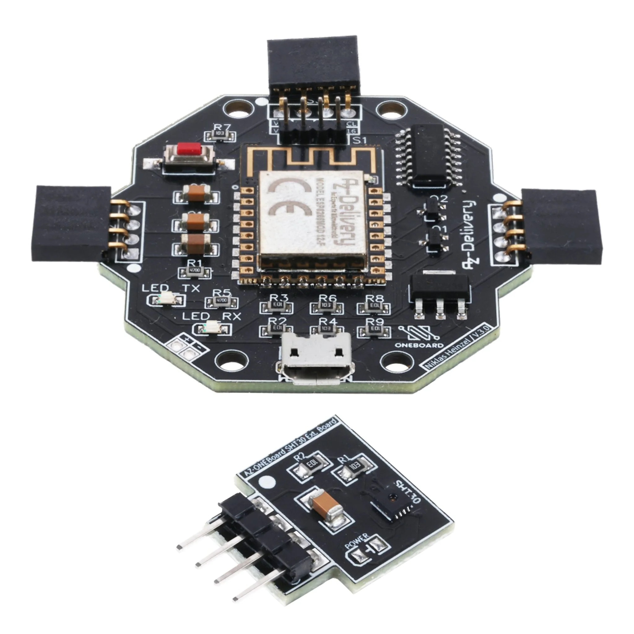 AZ-ONEBoard Entwicklungsboard inklusive Extensionboards SHT30, BH1750 & SGP30 - Image 8