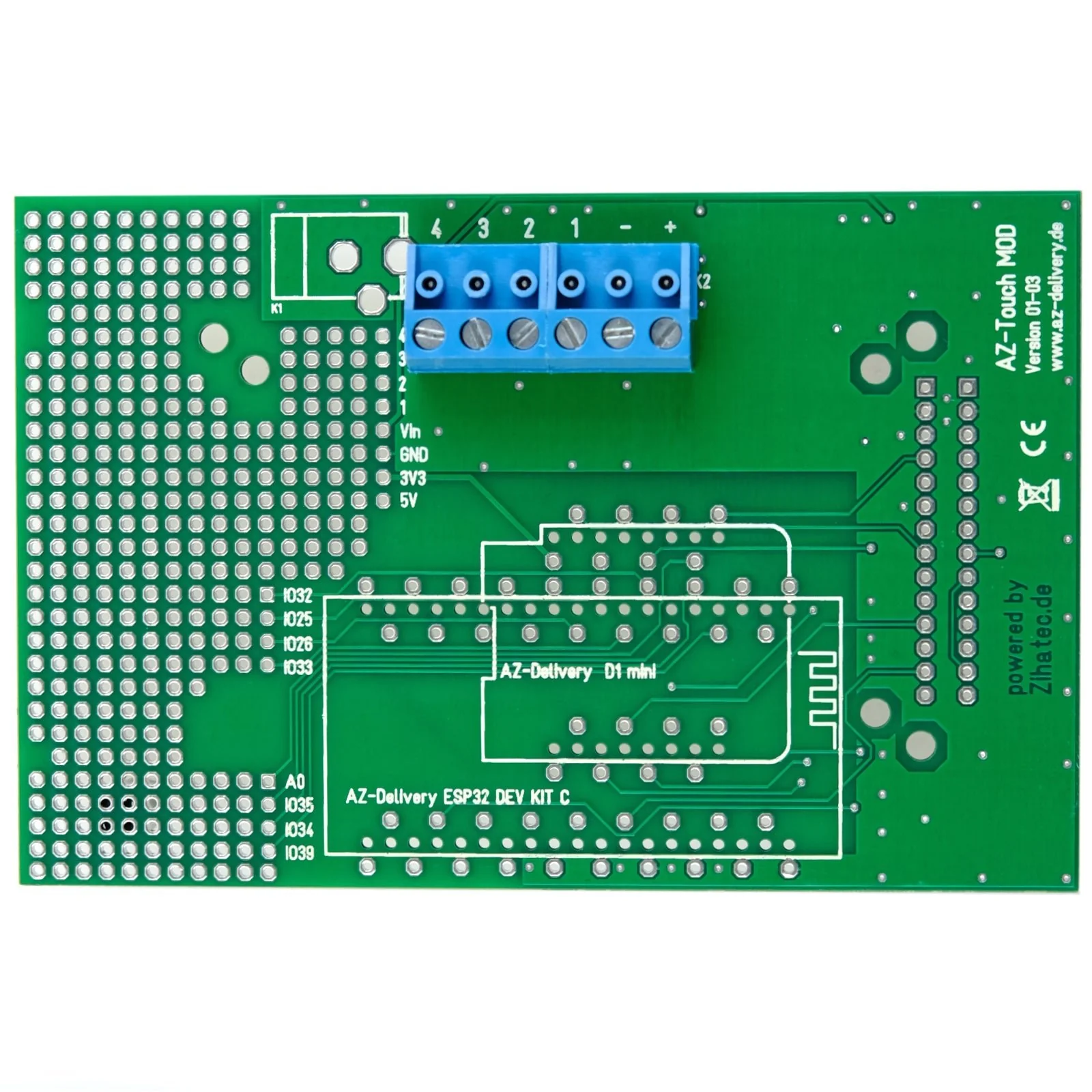 AZ-Touch MOD Wandgehäuseset mit 2,8 Zoll Touchscreen für ESP8266 und ESP32 - Image 4
