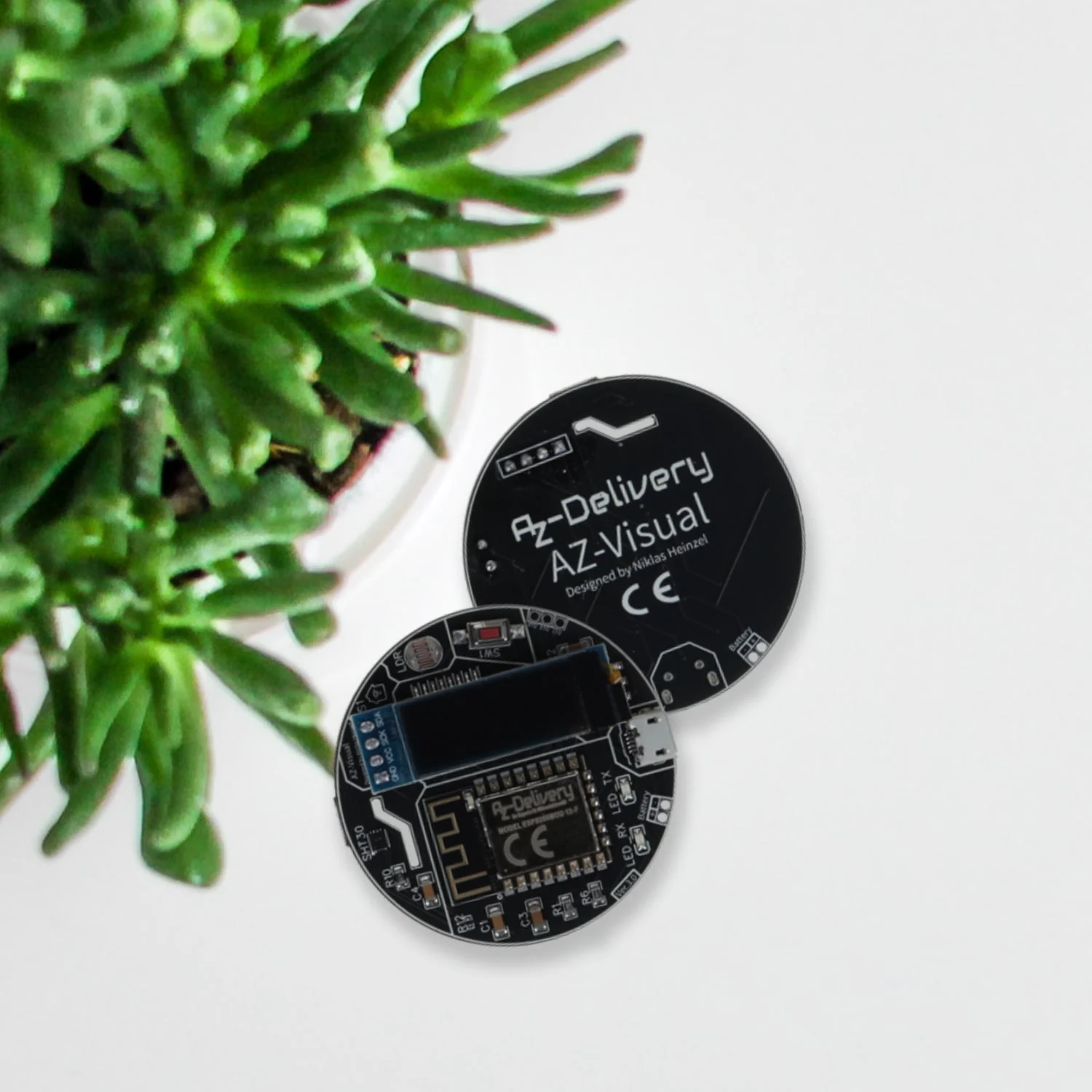 AZ-Visual – ESP8266-12F Entwicklungsboard mit Temperatur-, Luftfeuchtigkeits- und Umgebungslichtsensor (SHT30 und LDR) + OLED-Display 0.91“ - Image 6