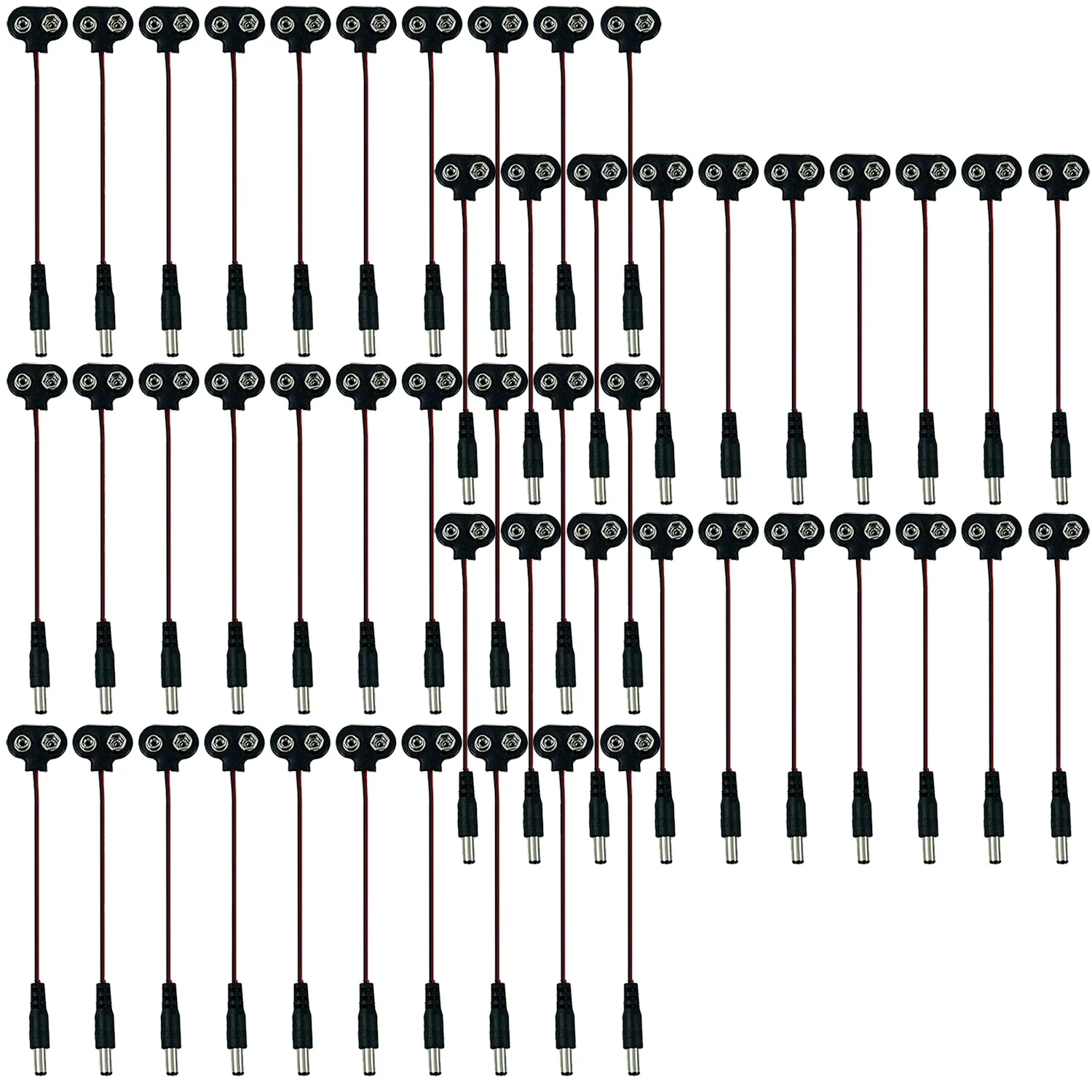 Batterieclip 9-Volt I-Typ Clip Snap mit 15cm Anschlusskabel für 9V Block Batterie Akku - Image 5