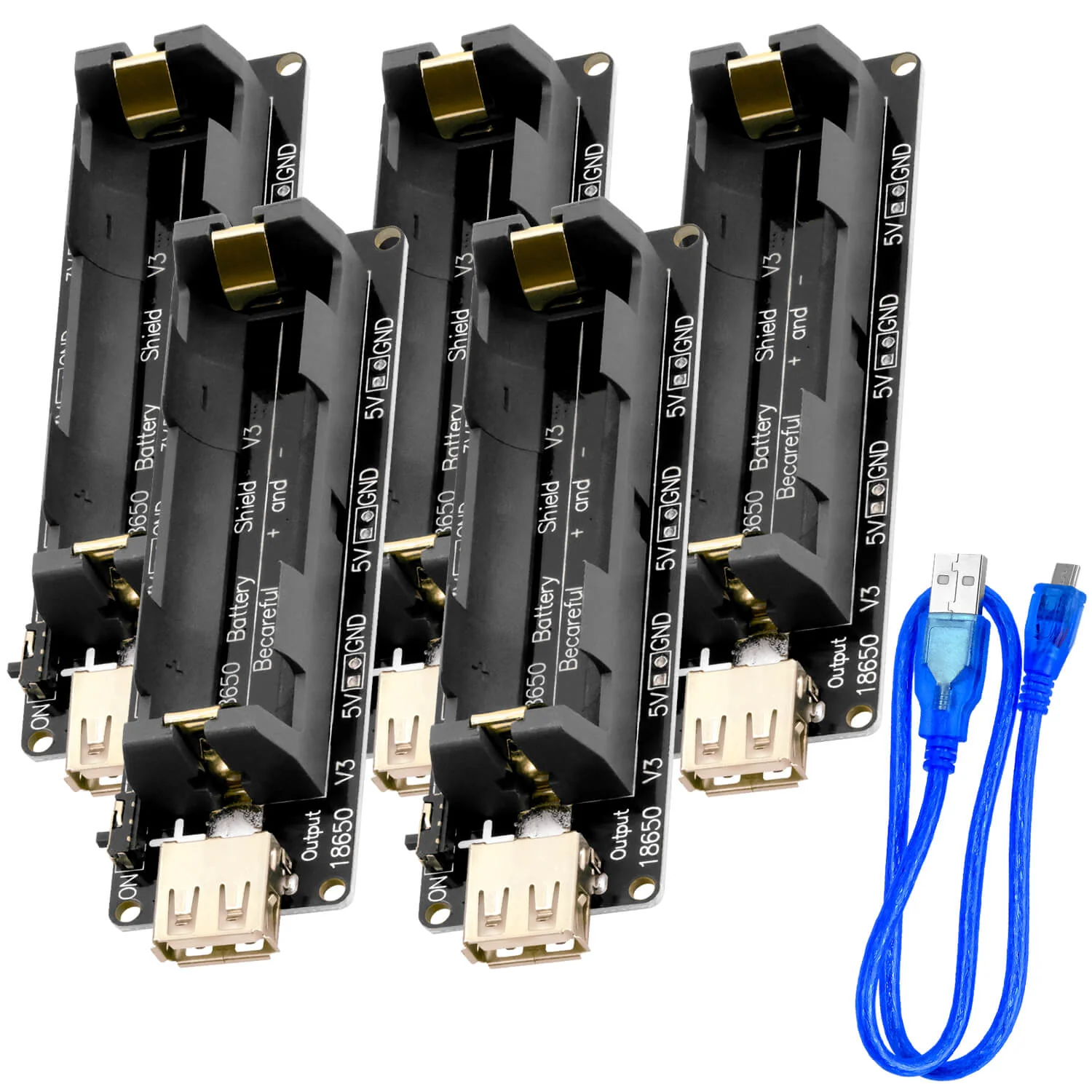 Battery Expansion Shield 18650 V3 inkl. USB Kabel - Image 5