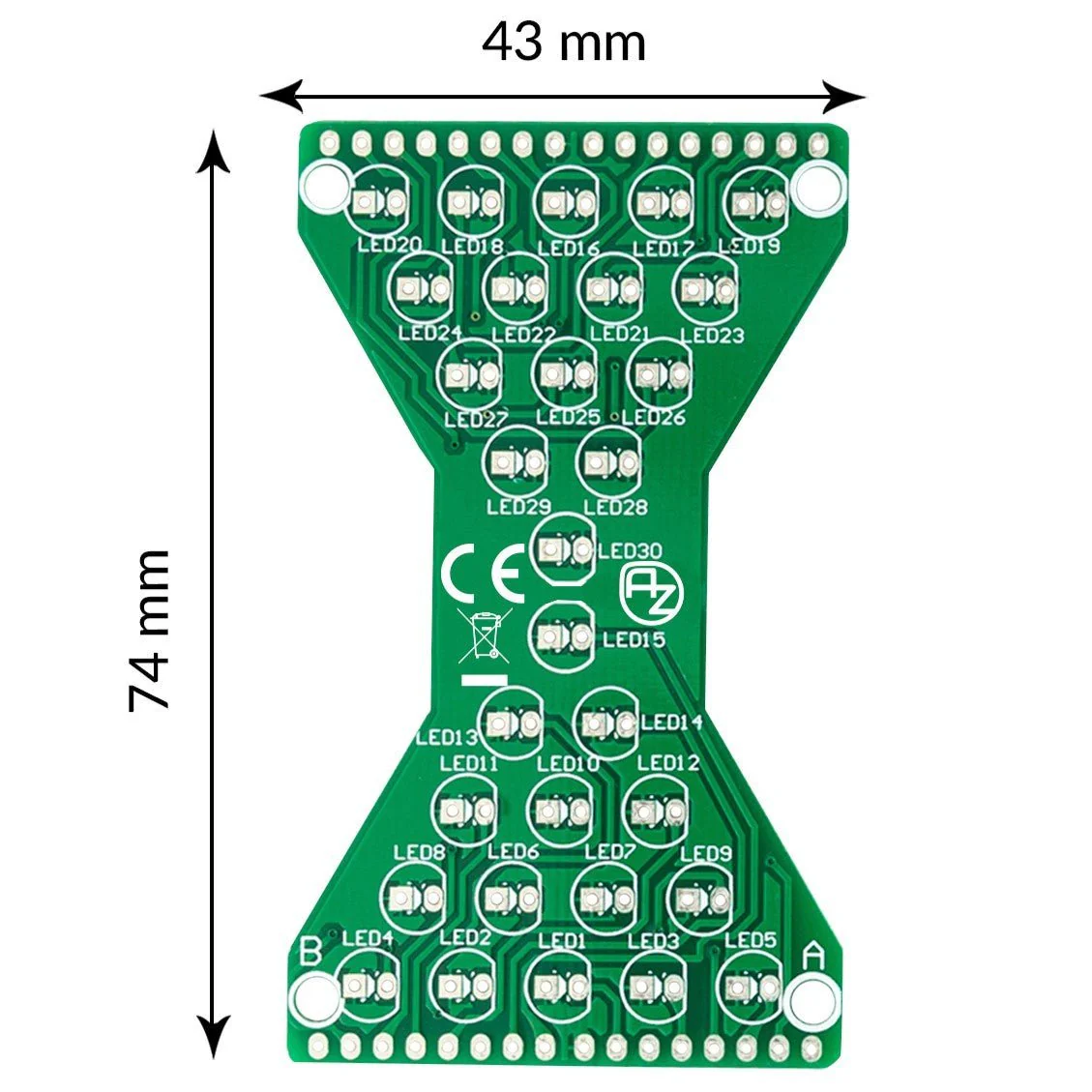 Bausatz Sanduhr: Elektronik Löten & Modellbau Set | DIY Arduino Lötstation | LED Uhr Bausatz | Roboter Bausatz | Einzigartiges Sanduhren Set - Image 4