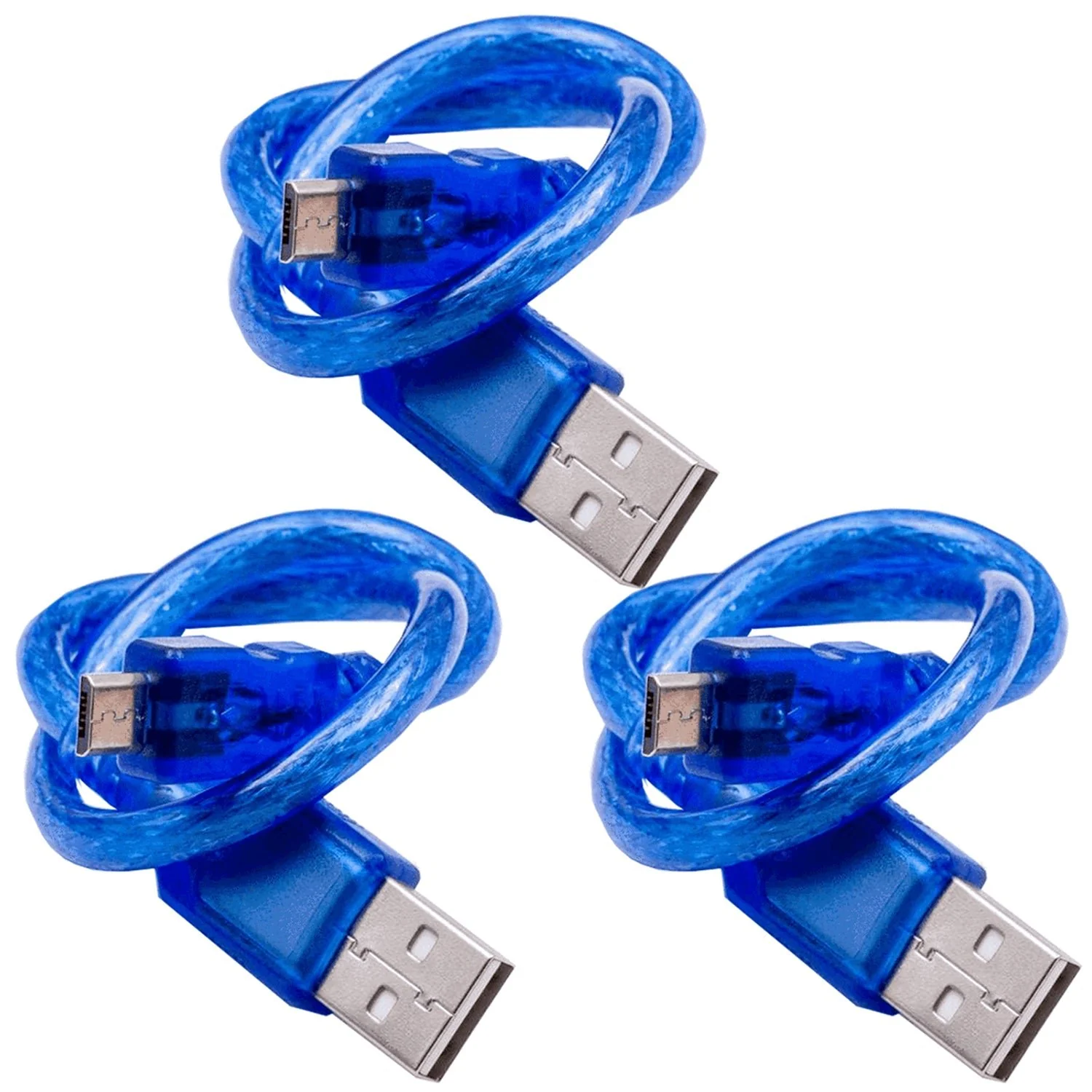 Blaues USB Kabel für USB A auf USB Micro B, mit USB 2.0 - Image 5