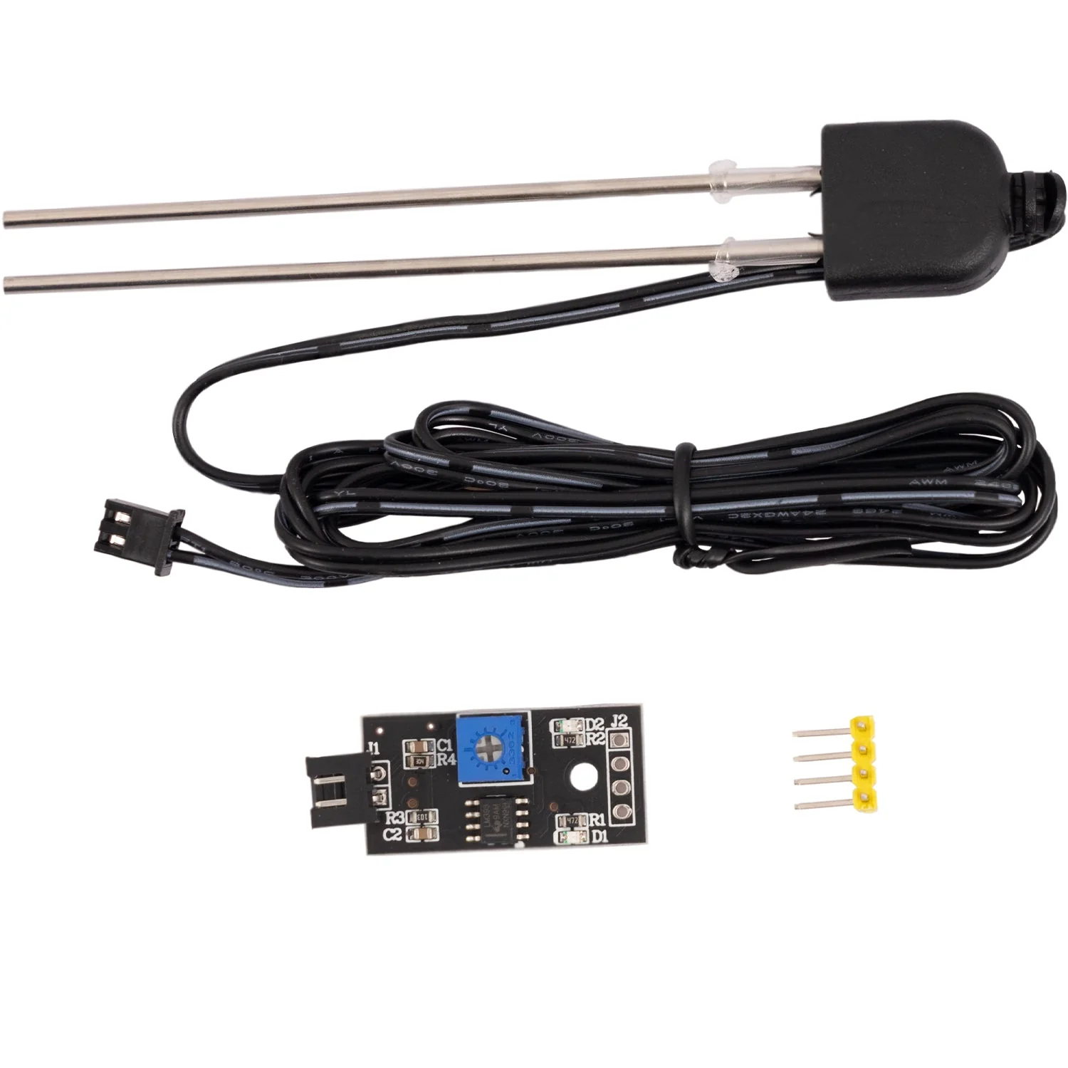 Bodenfeuchtesensor, Pflanzen-Feuchte-Messgerät mit korrosionsbeständiger Sonde kompatibel mit Arduino und Raspberry Pi - Image 2