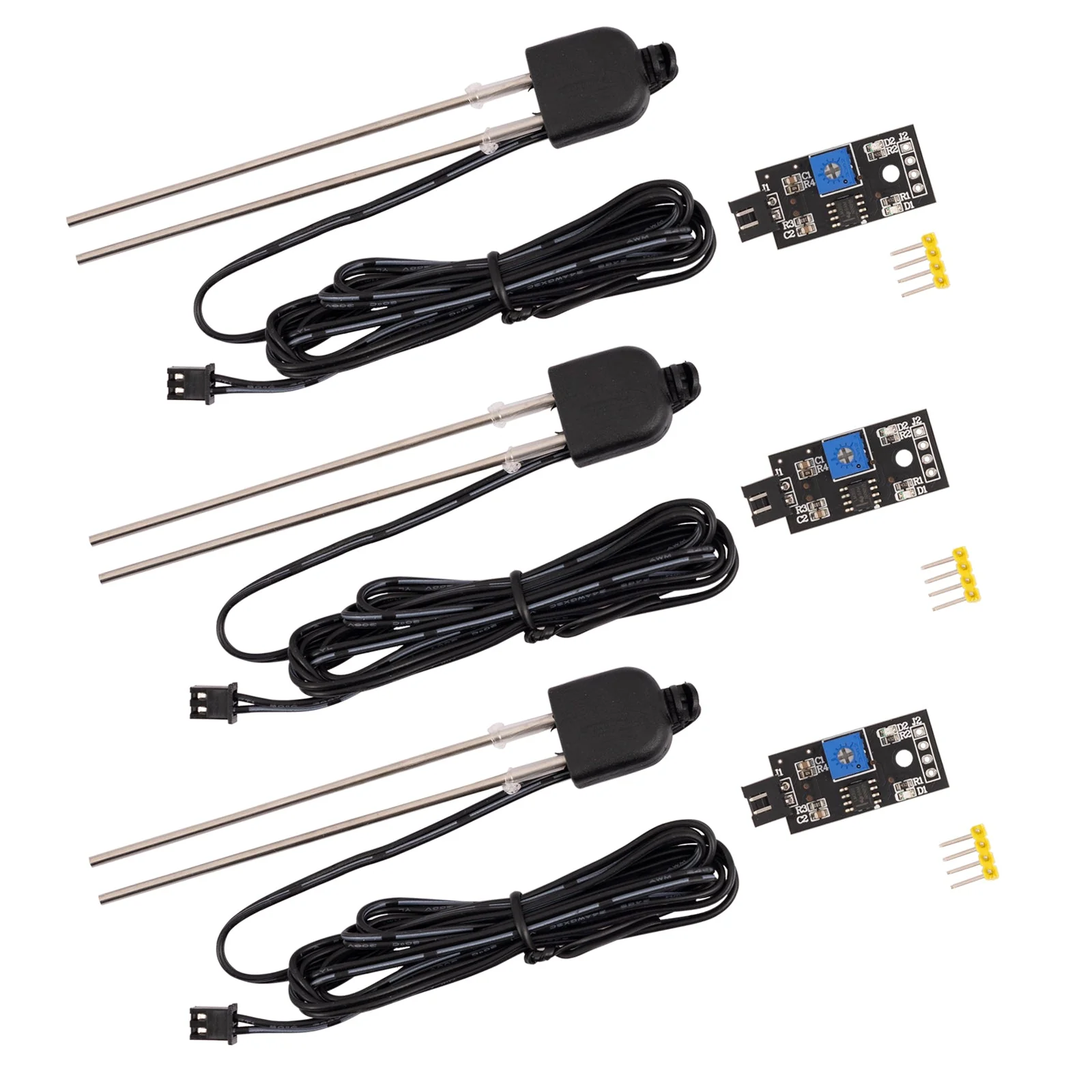 Bodenfeuchtesensor, Pflanzen-Feuchte-Messgerät mit korrosionsbeständiger Sonde kompatibel mit Arduino und Raspberry Pi - Image 5