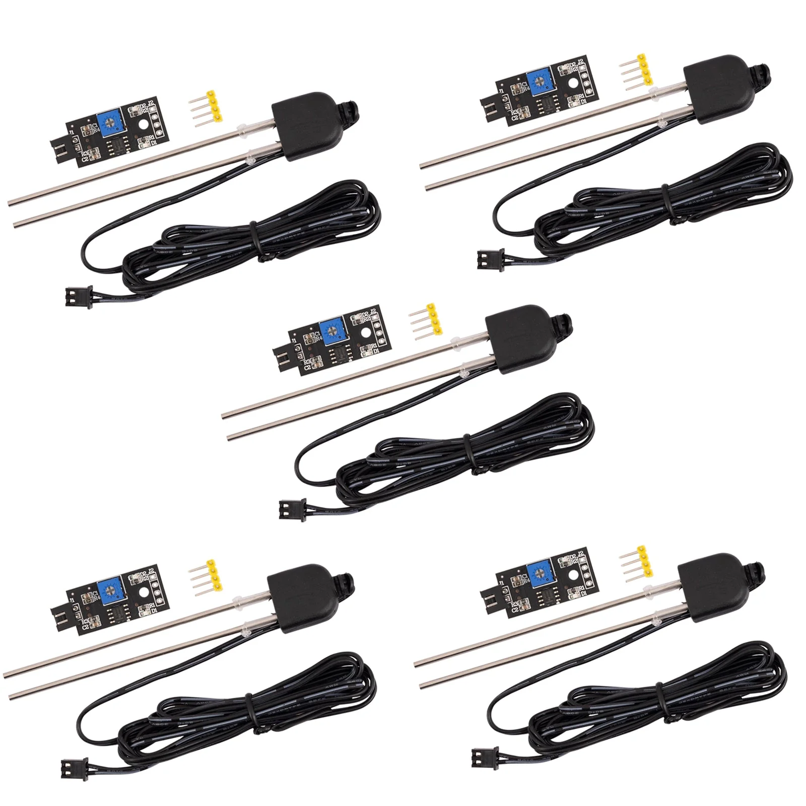 Bodenfeuchtesensor, Pflanzen-Feuchte-Messgerät mit korrosionsbeständiger Sonde kompatibel mit Arduino und Raspberry Pi - Image 7