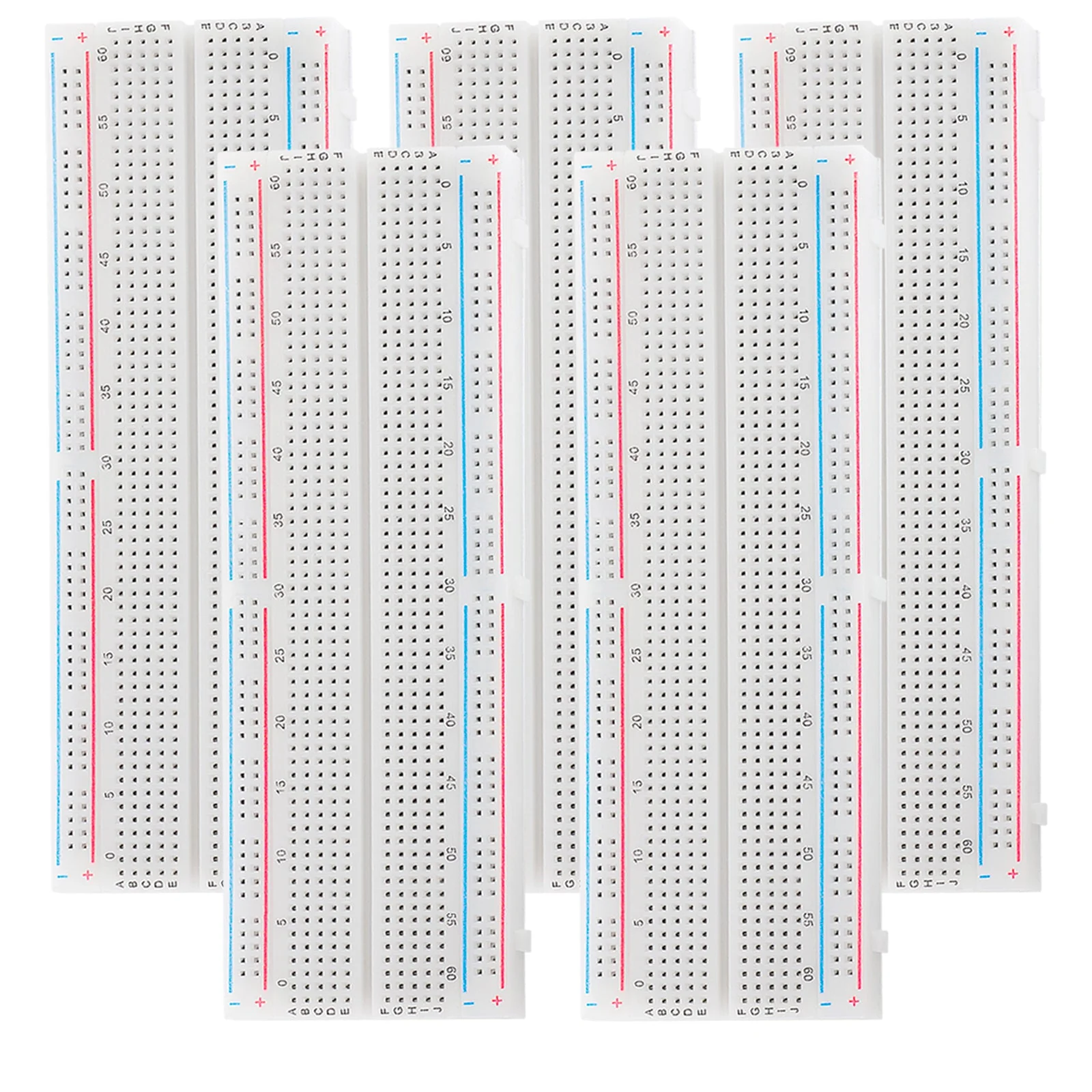 MB-102 Breadboard Steckbrett mit 830 Kontakten kompatibel mit Arduino und Raspberry Pi - Image 7