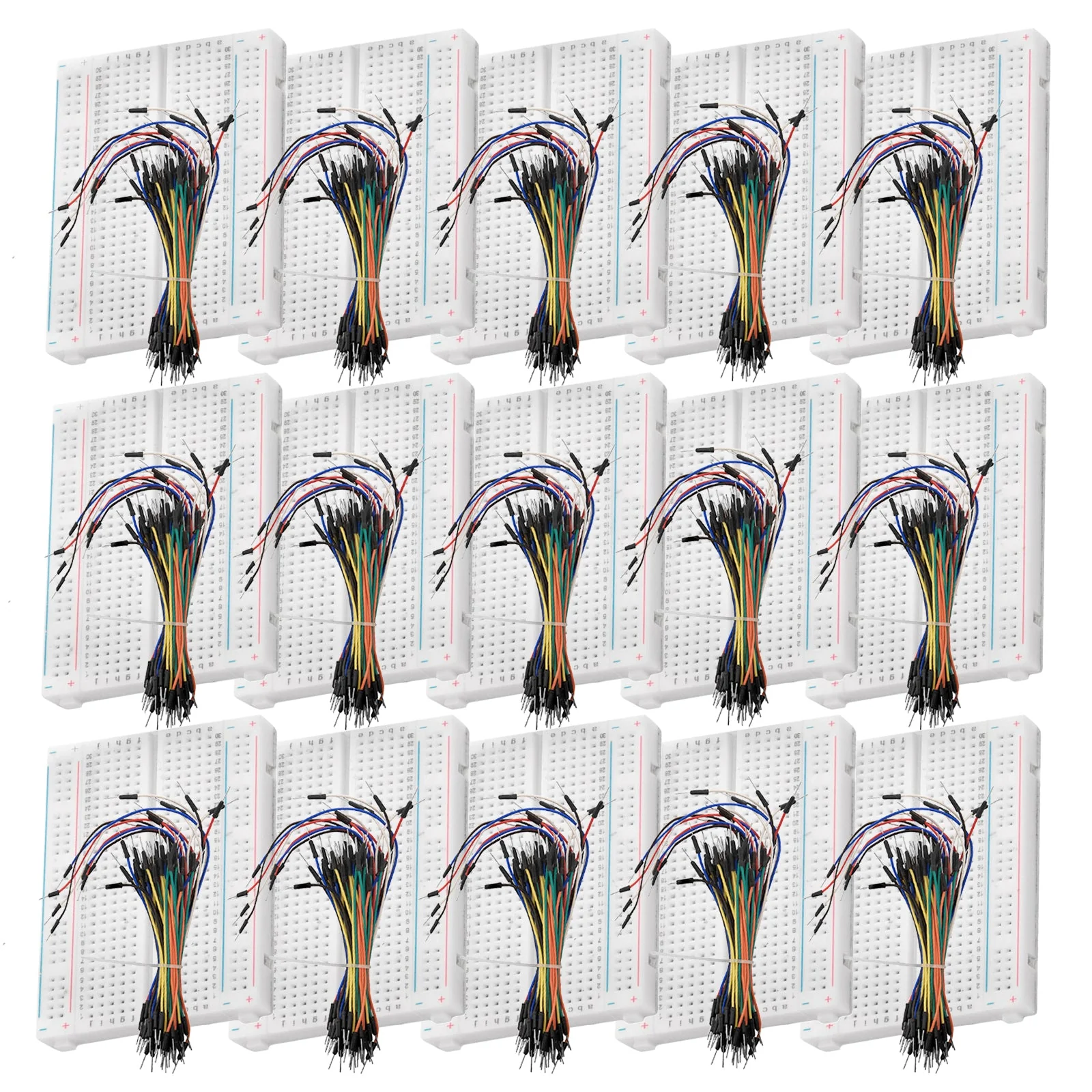 Breadboard Kit - 3 x 65Stk. Jumper Wire Kabel M2M und 3 x Mini Breadboard 400 Pins kompatibel mit Arduino und Raspberry Pi - Image 6