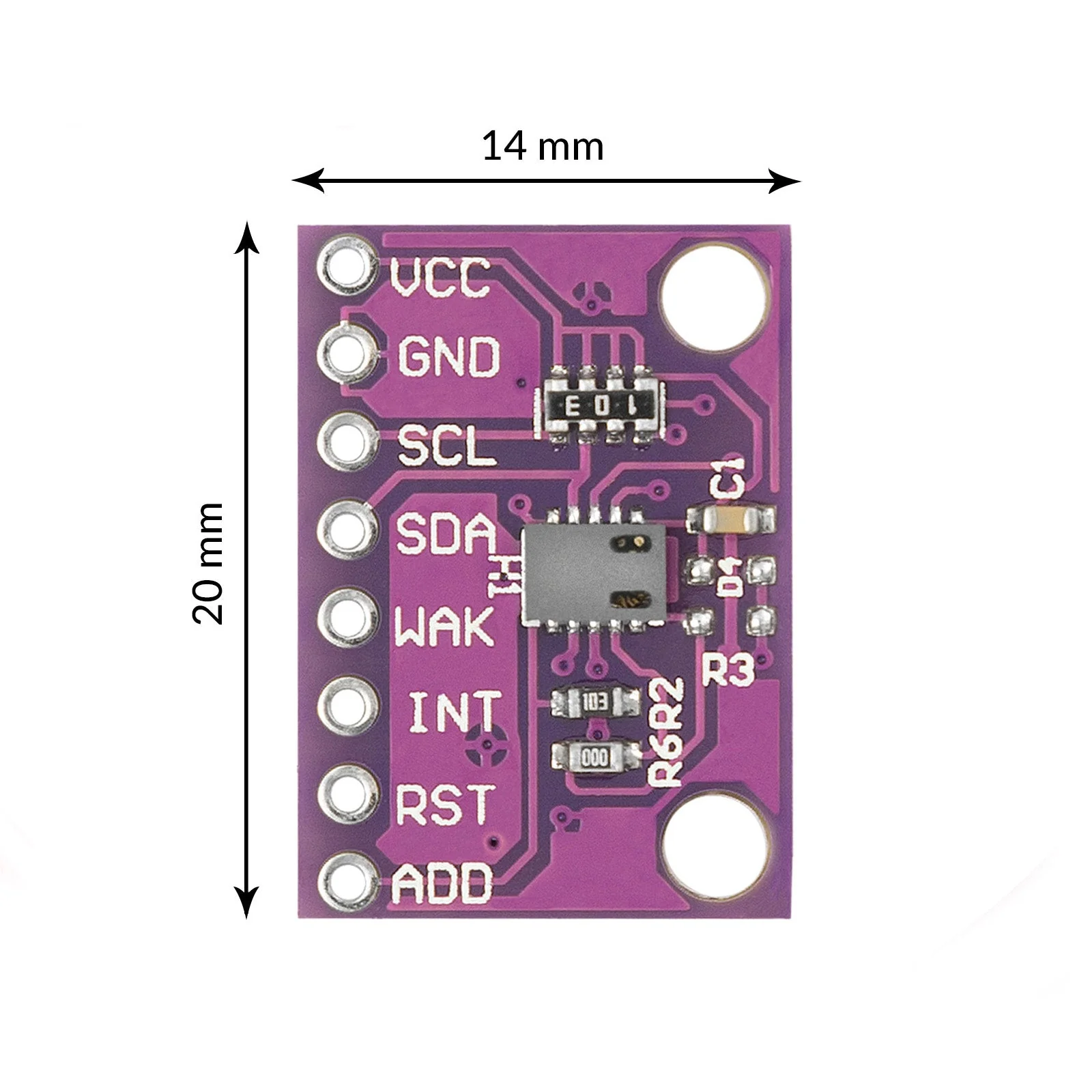 Kohlendioxid-Gassensor Metalloxid CCS811 Sensor mit hochempfindlichem On-Board-Detektionssensormodul für die Luftqualität - Image 2
