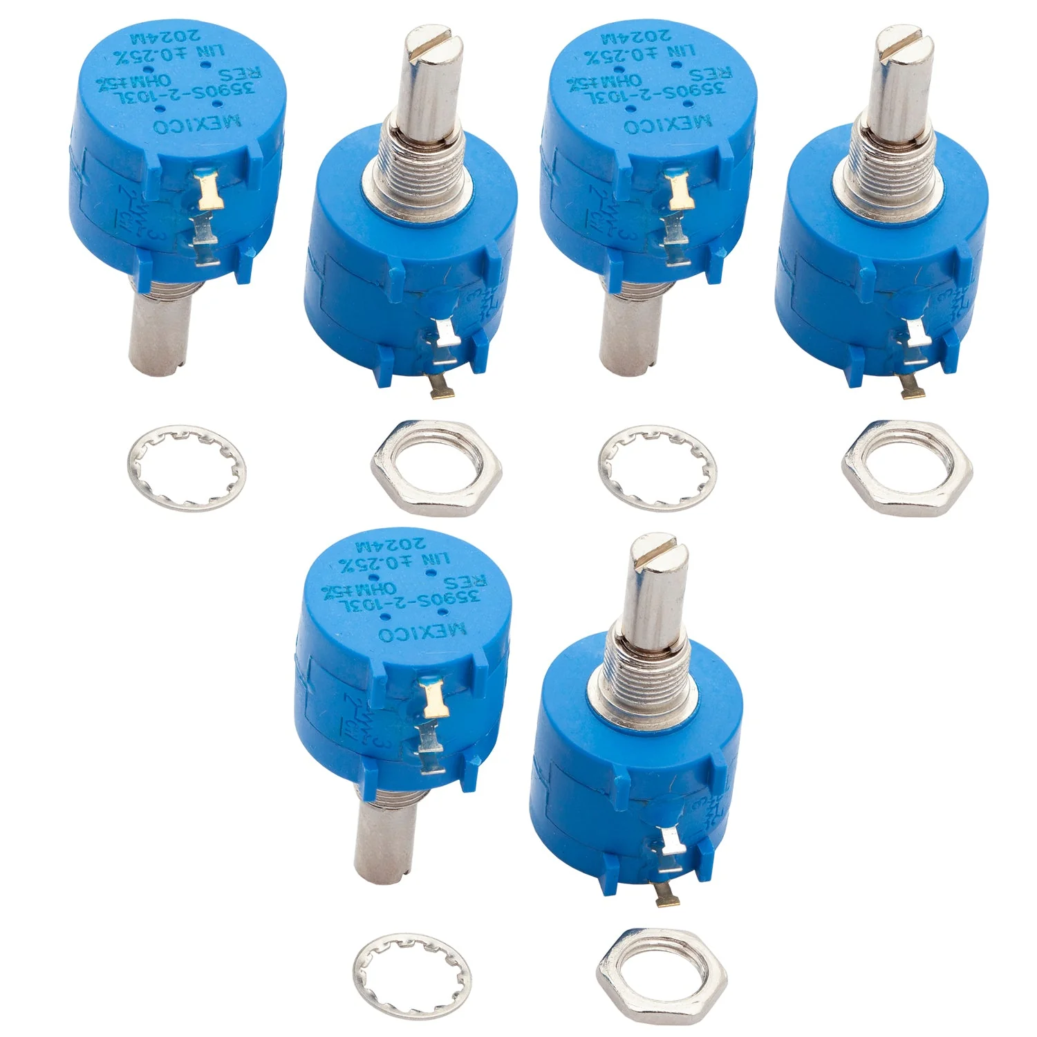 Mehrgang rotary Potentiometer mit Schutzwiderstand 3590S 100K Ohm mit einstellbarem Widerstand - Image 8