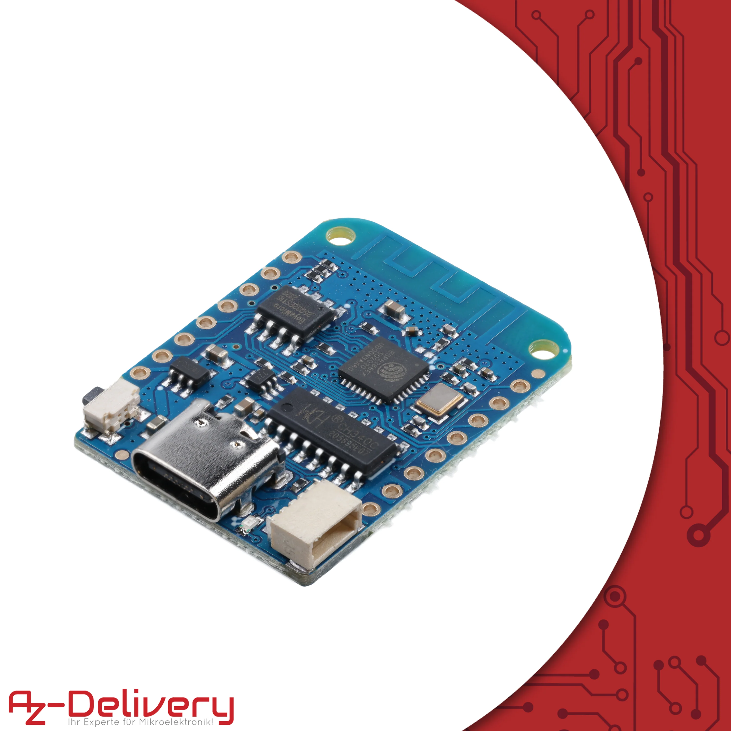 D1 Mini V4 NodeMCU ESP8266EX WLAN Modul mit USB-C Anschluss kompatibel mit Arduino - Image 4