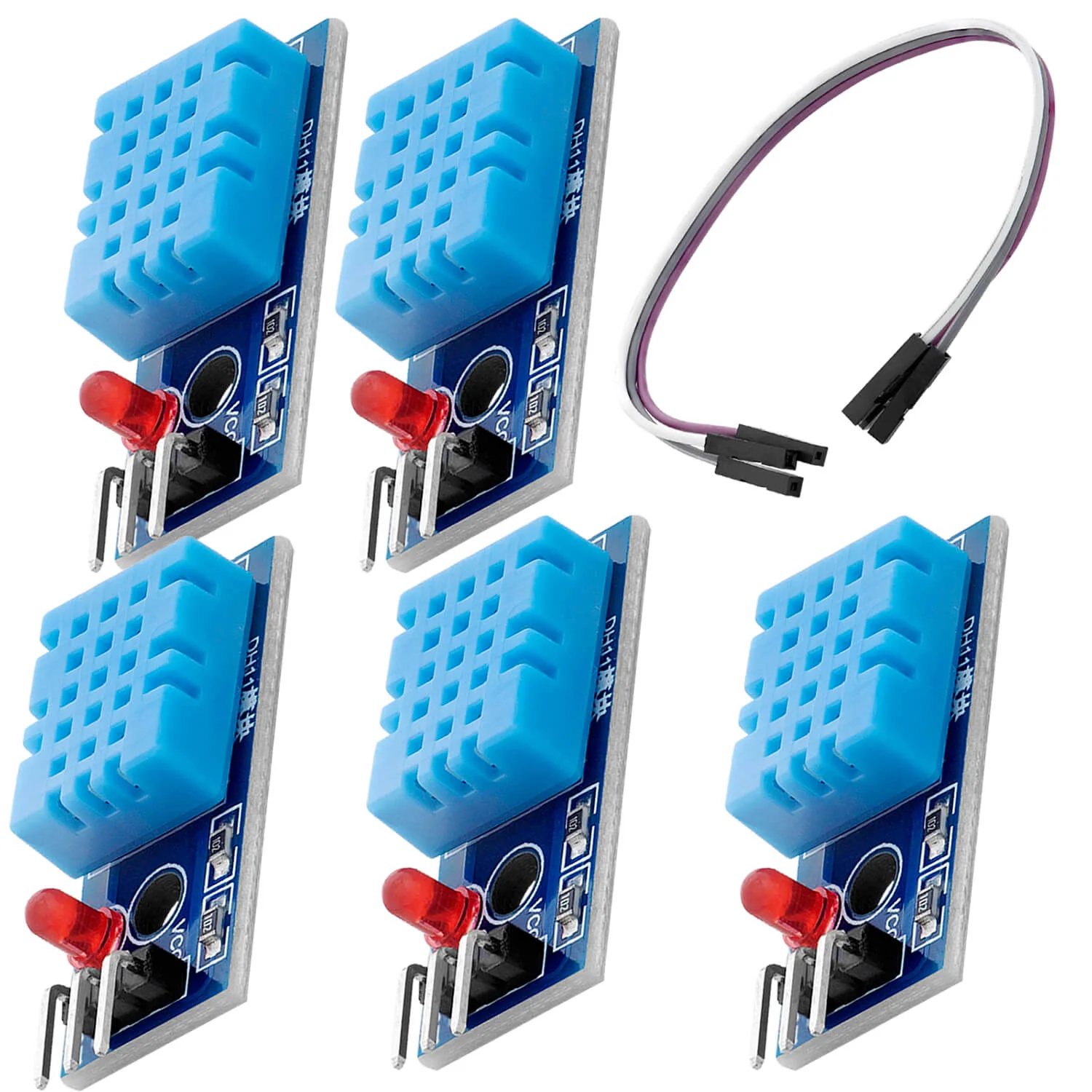 DHT11 Breakout Modul mit Platine und Kabel Temperatursensor und Luftfeuchtigkeitssensor kompatibel mit Arduino und Raspberry Pi - Image 5