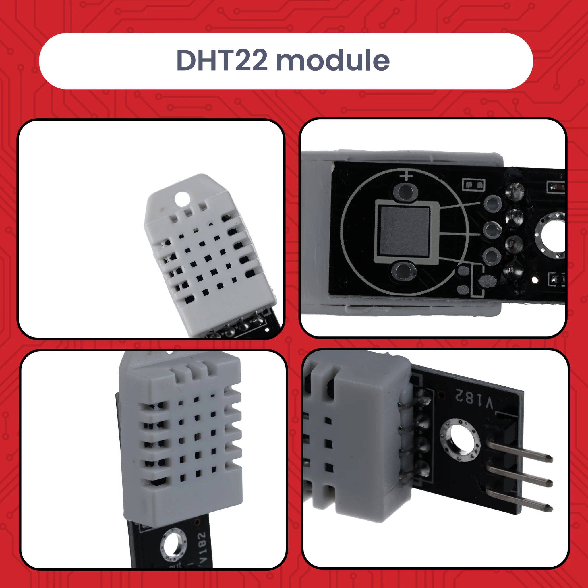 DHT22  Temperatur- und Luftfeuchtigkeitssensor Modul mit Digitalausgang – kompatibel mit Arduino, Raspberry Pi, ESP32, – präziser Feuchtesensor 0–99%, -40–125°C - Image 2