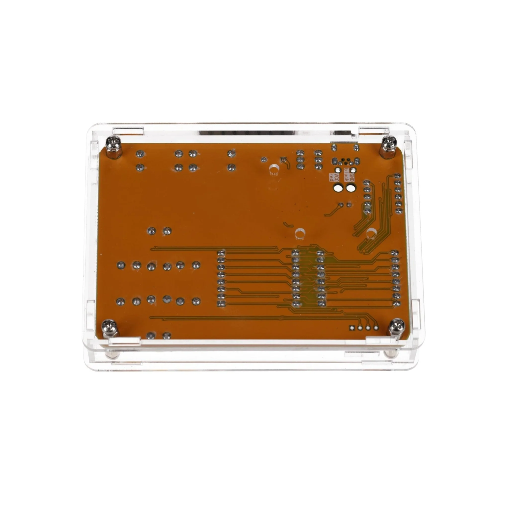DIY Elektronik Bausatz - Spielekonsole mit transparenten Gehäuse, Retro Handheld Elektronik Kit für Anfänger & Fortgeschrittene, Lötset zum Löten Lernen & Basteln mit LED-Matrix und Punktanzeige - Image 5