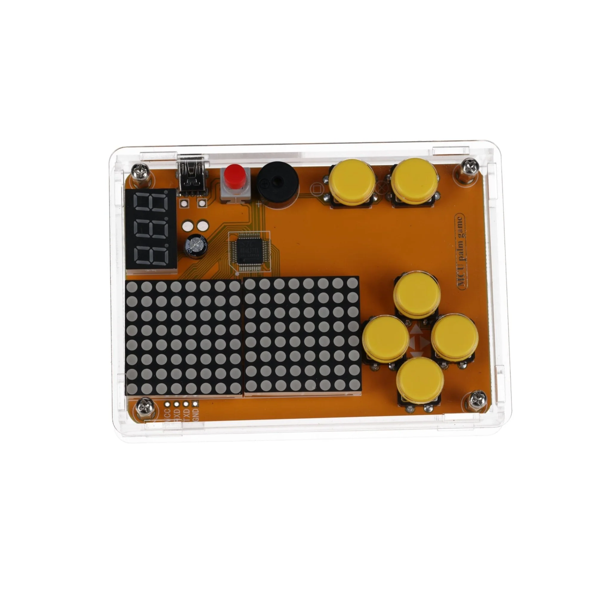 DIY Elektronik Bausatz - Spielekonsole mit transparenten Gehäuse, Retro Handheld Elektronik Kit für Anfänger & Fortgeschrittene, Lötset zum Löten Lernen & Basteln mit LED-Matrix und Punktanzeige - Image 9