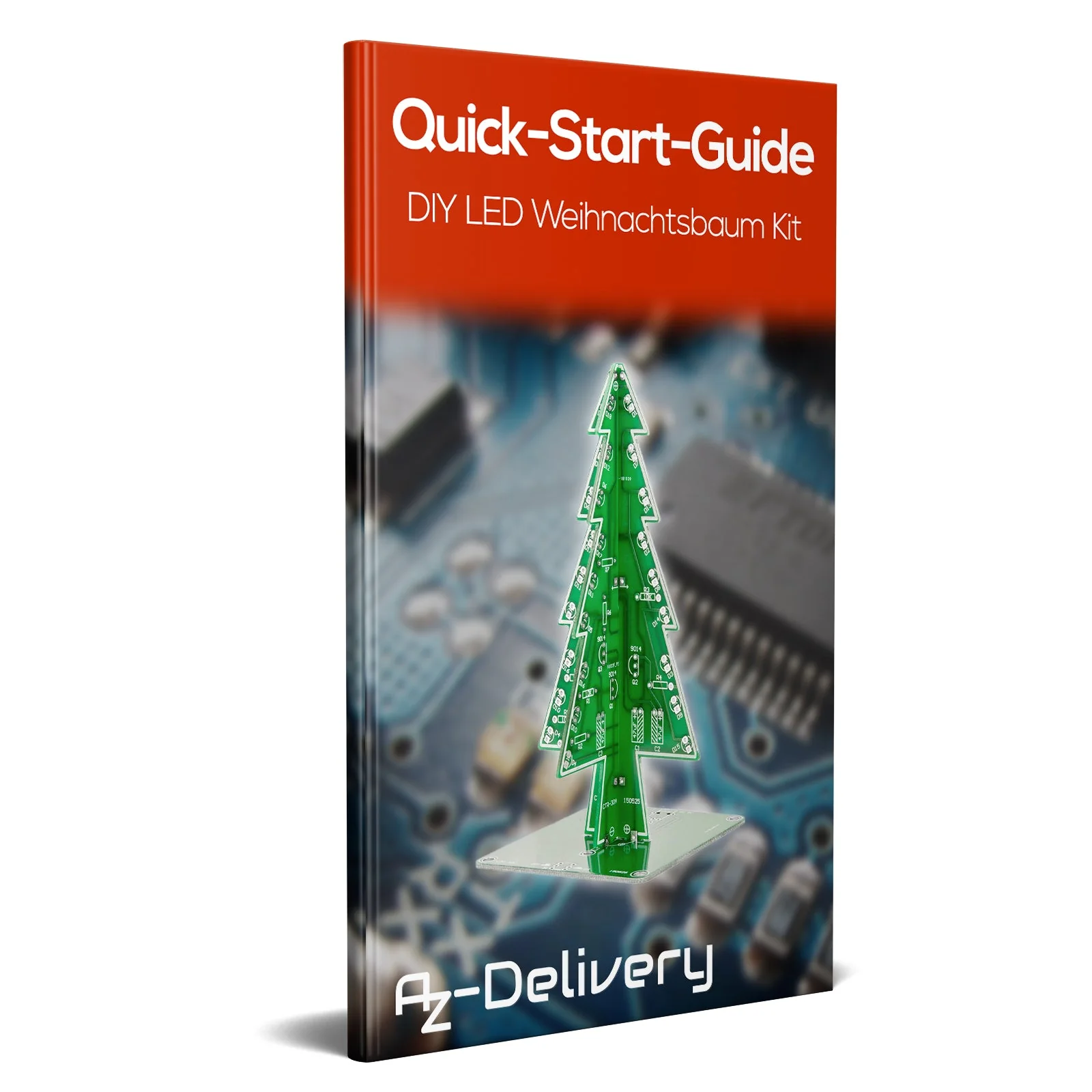 DIY LED Weihnachtsbaum Kit zum Löten mit bunt blinkenden Lichtern - Image 9