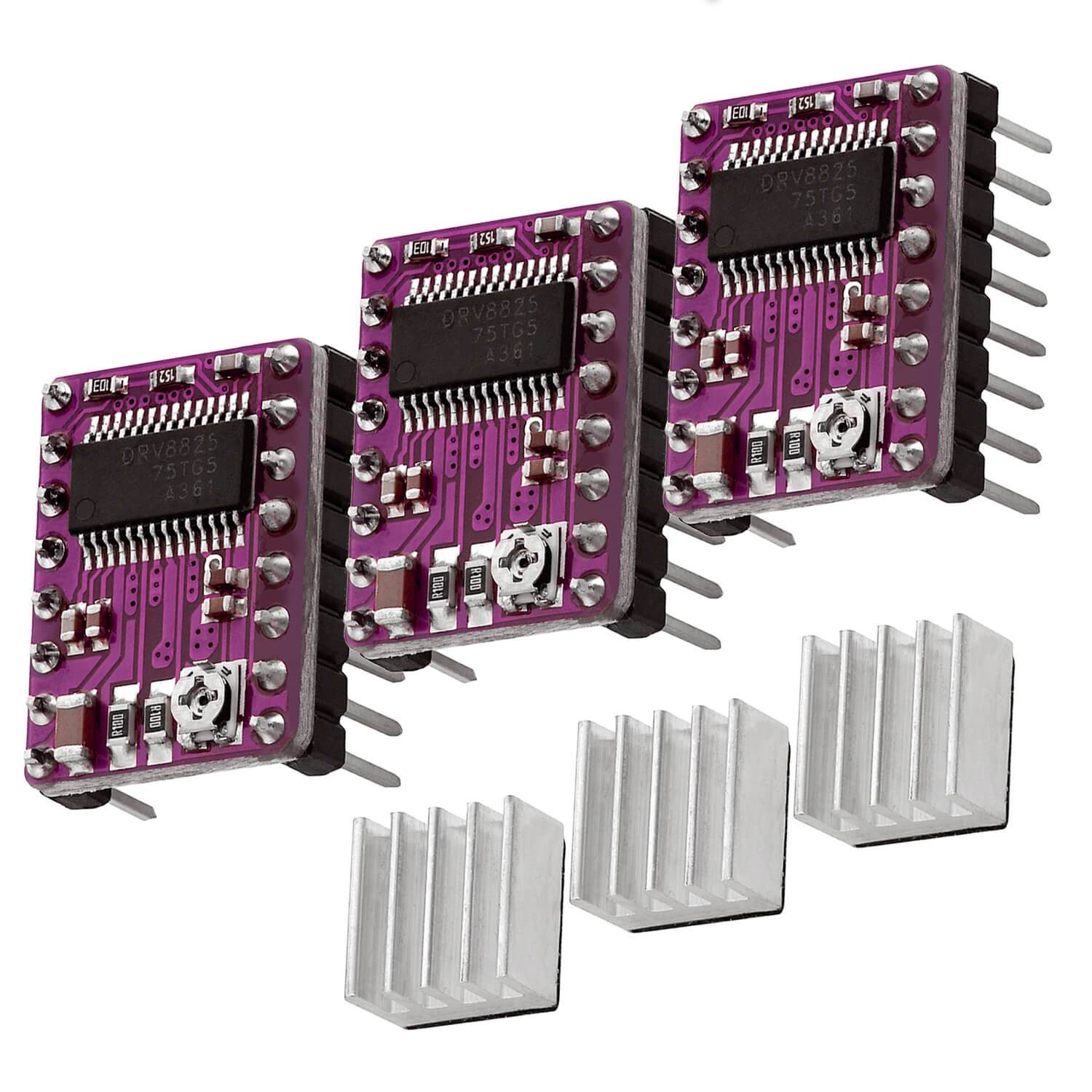 DRV8825 Schrittmotor-Treiber-Modul mit Kühlkörper, z.B. für RAMPS 1.4, CNC-Shield, 3D Drucker, Prusa Mendel - Image 4
