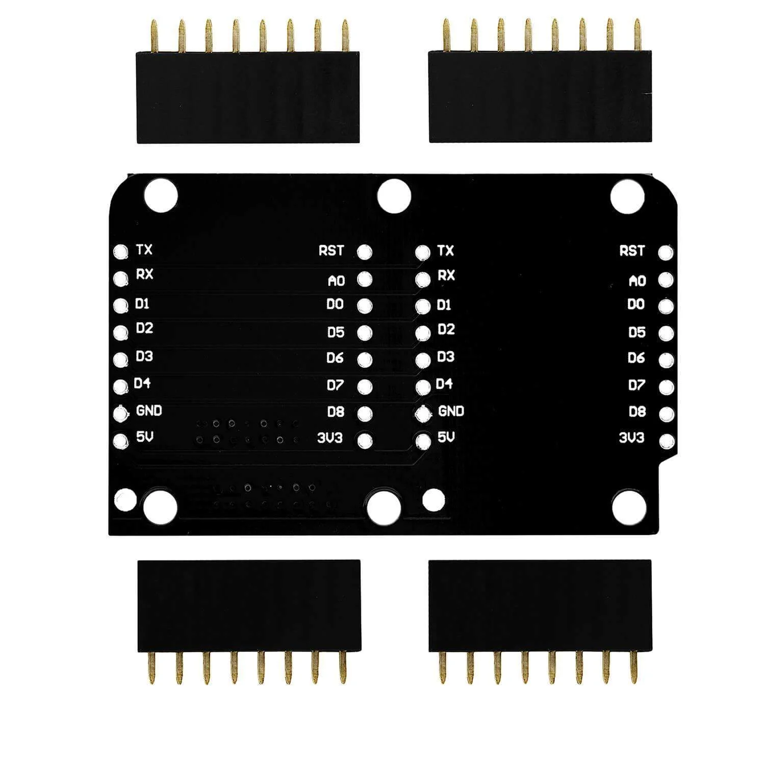Dual Base Shield PCB Board Für D1 Mini NodeMCU ESP8266 - Image 3