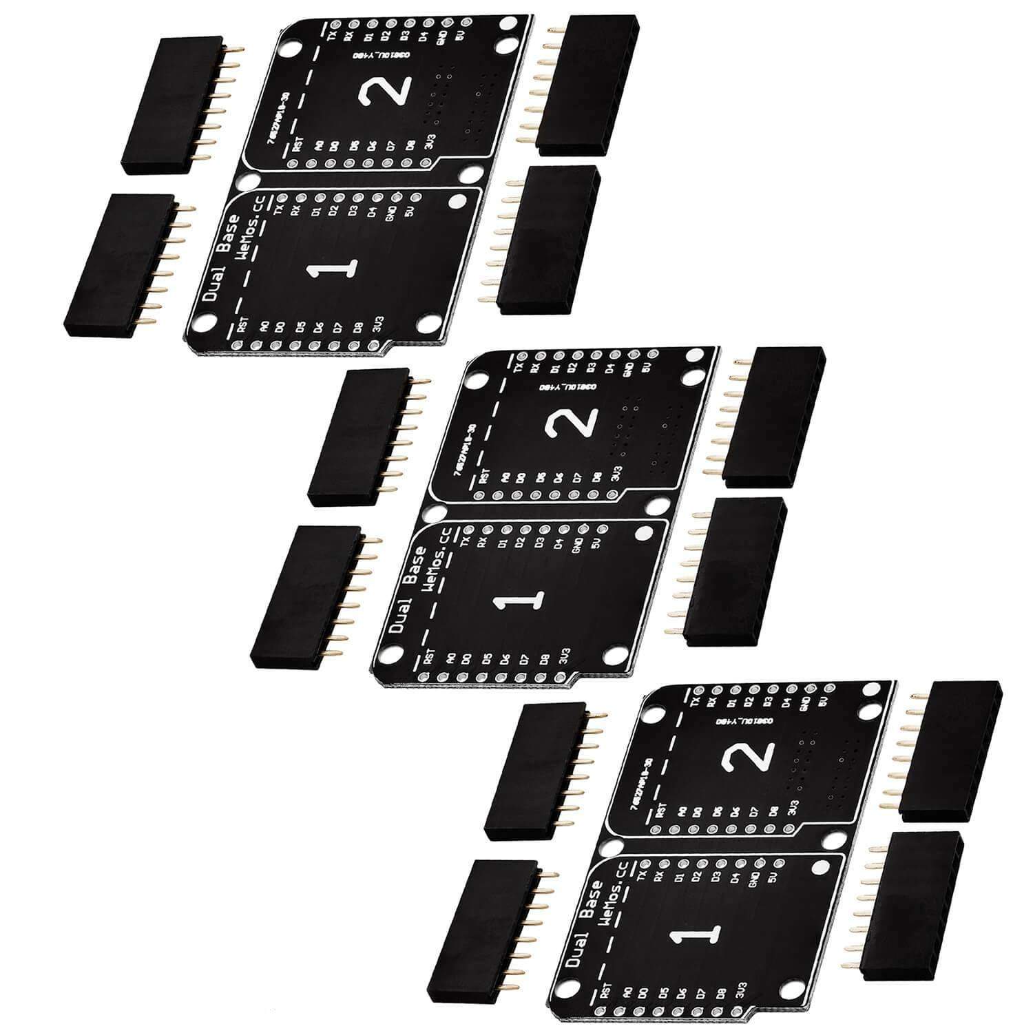 Dual Base Shield PCB Board Für D1 Mini NodeMCU ESP8266 - Image 4