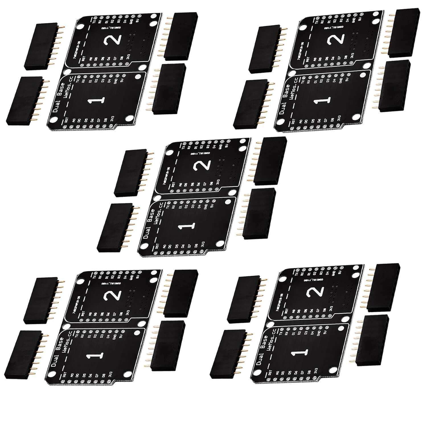 Dual Base Shield PCB Board Für D1 Mini NodeMCU ESP8266 - Image 5