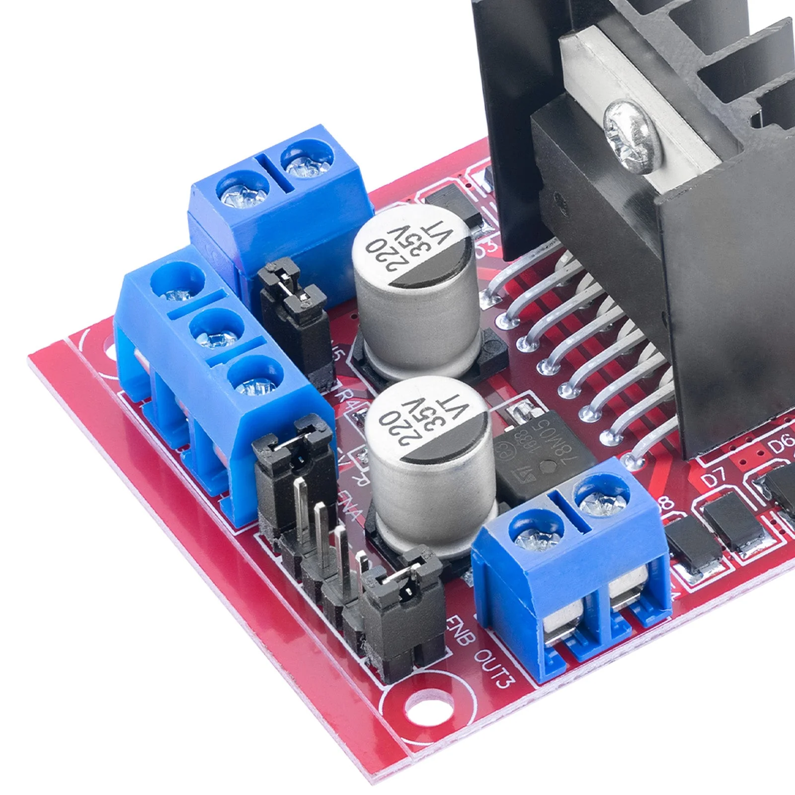 Doppel H-Brücke DC Motor Controller Board Modul AZ-L298N | kompatibel mit Arduino - Image 2