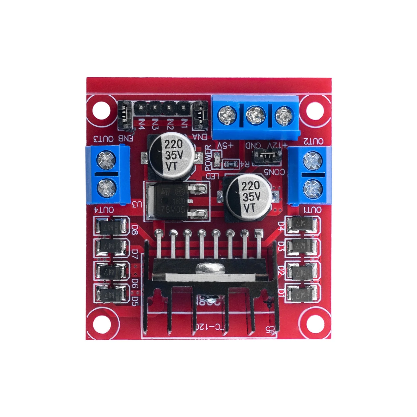 Doppel H-Brücke DC Motor Controller Board Modul AZ-L298N | kompatibel mit Arduino - Image 4