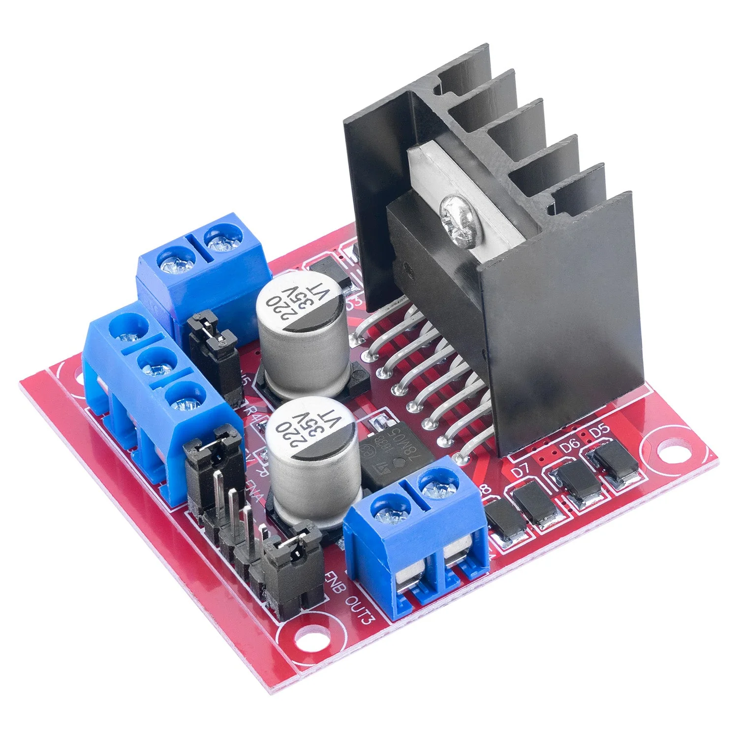 Doppel H-Brücke DC Motor Controller Board Modul AZ-L298N | kompatibel mit Arduino - Image 6