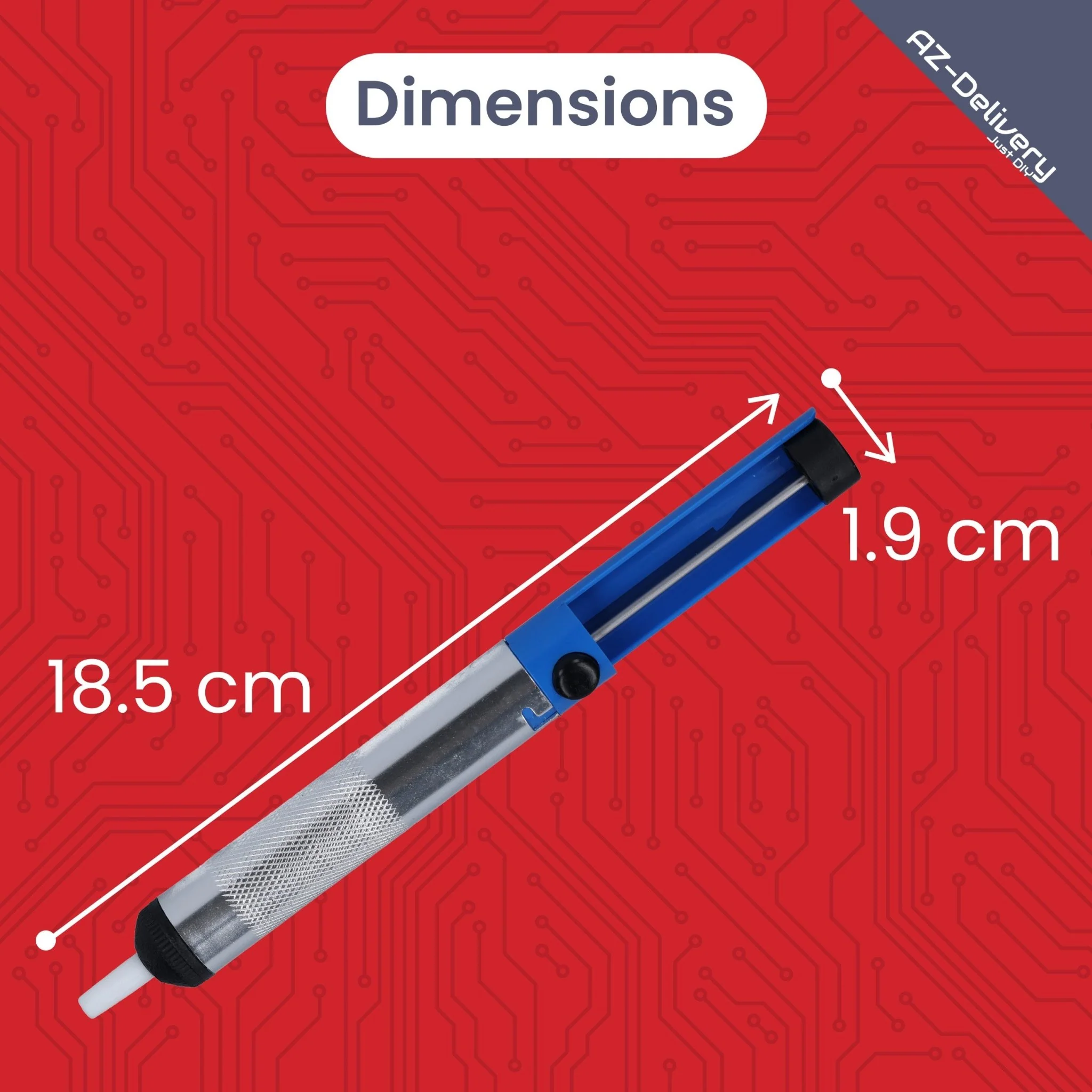 Entlötpumpe Lötpumpe Lötsauger Desoldering Pump – Lötzinn Entferner für Elektronik & Platinen – Manuelle Vakuum Entlötwerkzeug mit Hitzebeständiger Düse – Lötzubehör für Reparaturen & DIY - Image 5