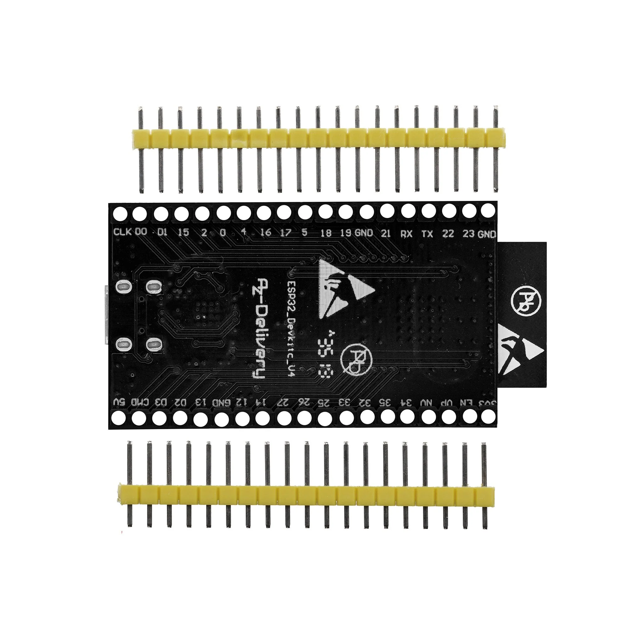 ESP-32 Dev Kit C unverlötet NodeMCU Module WLAN mit USB-C Anschluss WiFi Development Board mit CP2102 (Nachfolgermodell zum ESP8266) kompatibel mit Arduino - Image 5
