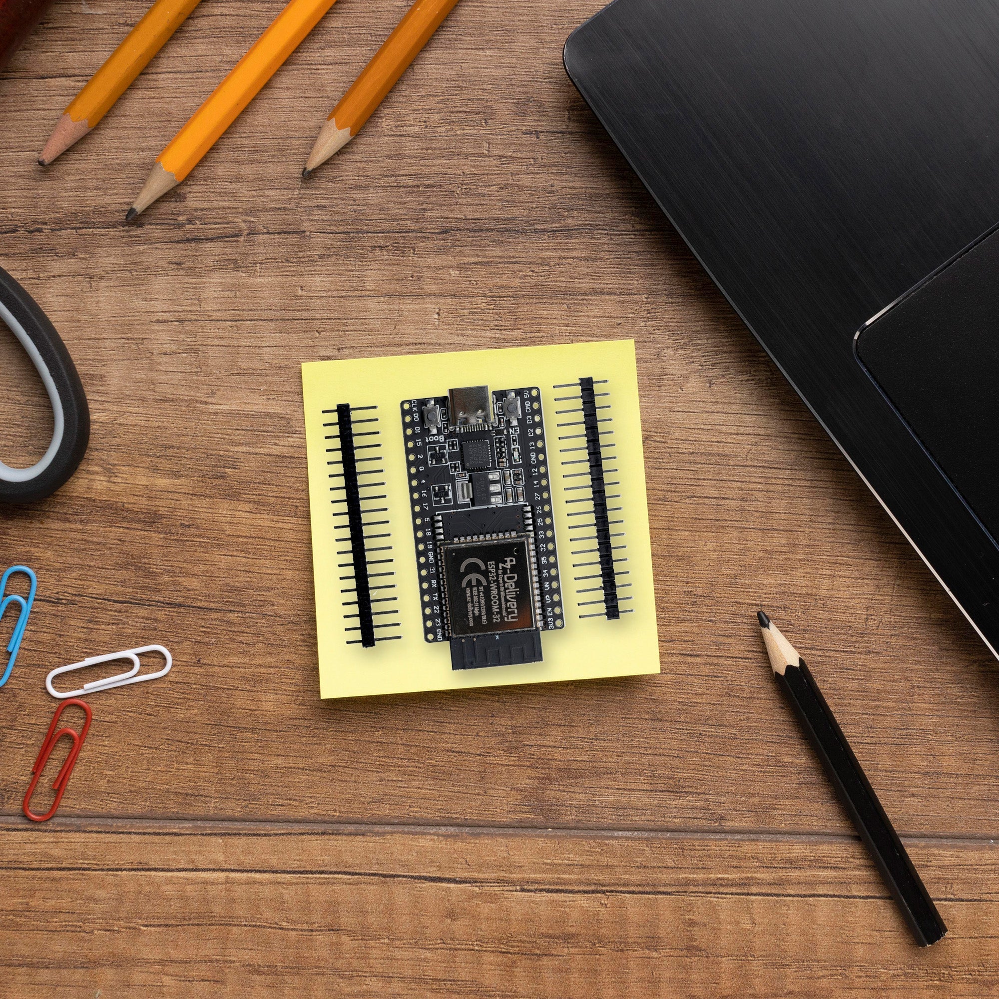 ESP32 Board Dev Kit C V4 NodeMCU WLAN WiFi Development Board unverlötet mit USB-C Anschluss kompatibel mit Arduino - Image 9