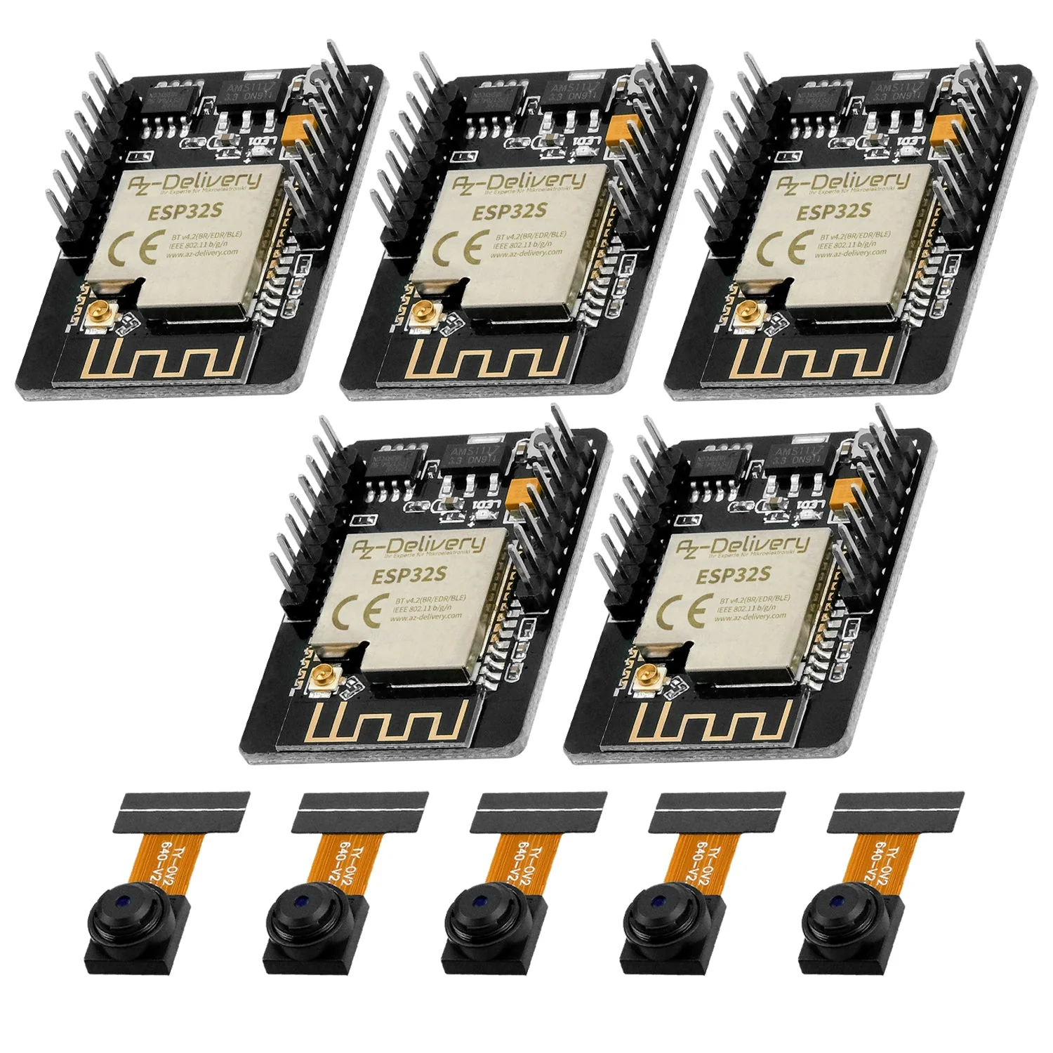 ESP32-Cam Kamera Modul (ESP32 Wifi/Bluetooth Modul inklusive Kamera) kompatibel mit Arduino - Image 9