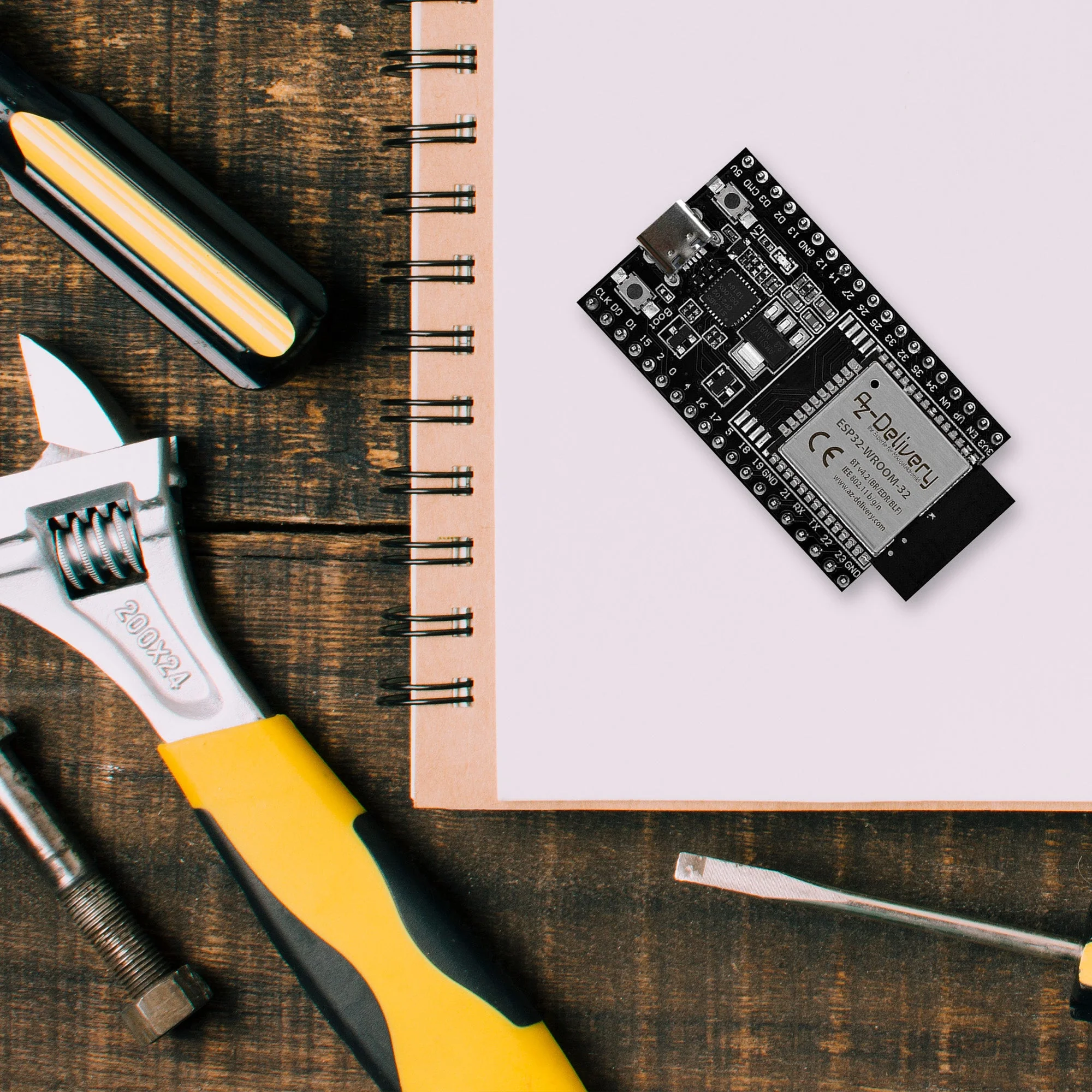 ESP32 Dev Kit C V4 NodeMCU WLAN WiFi Development Board mit USB-C Anschluss kompatibel mit Arduino - Image 11
