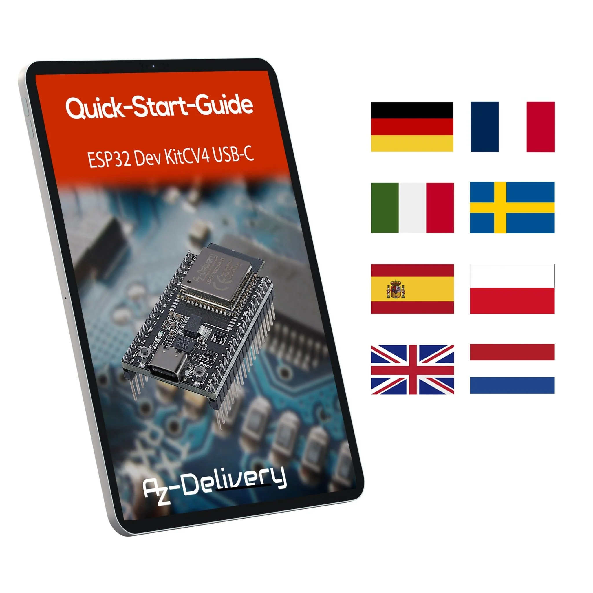 ESP32 Dev Kit C V4 NodeMCU WLAN WiFi Development Board mit USB-C Anschluss kompatibel mit Arduino - Image 4