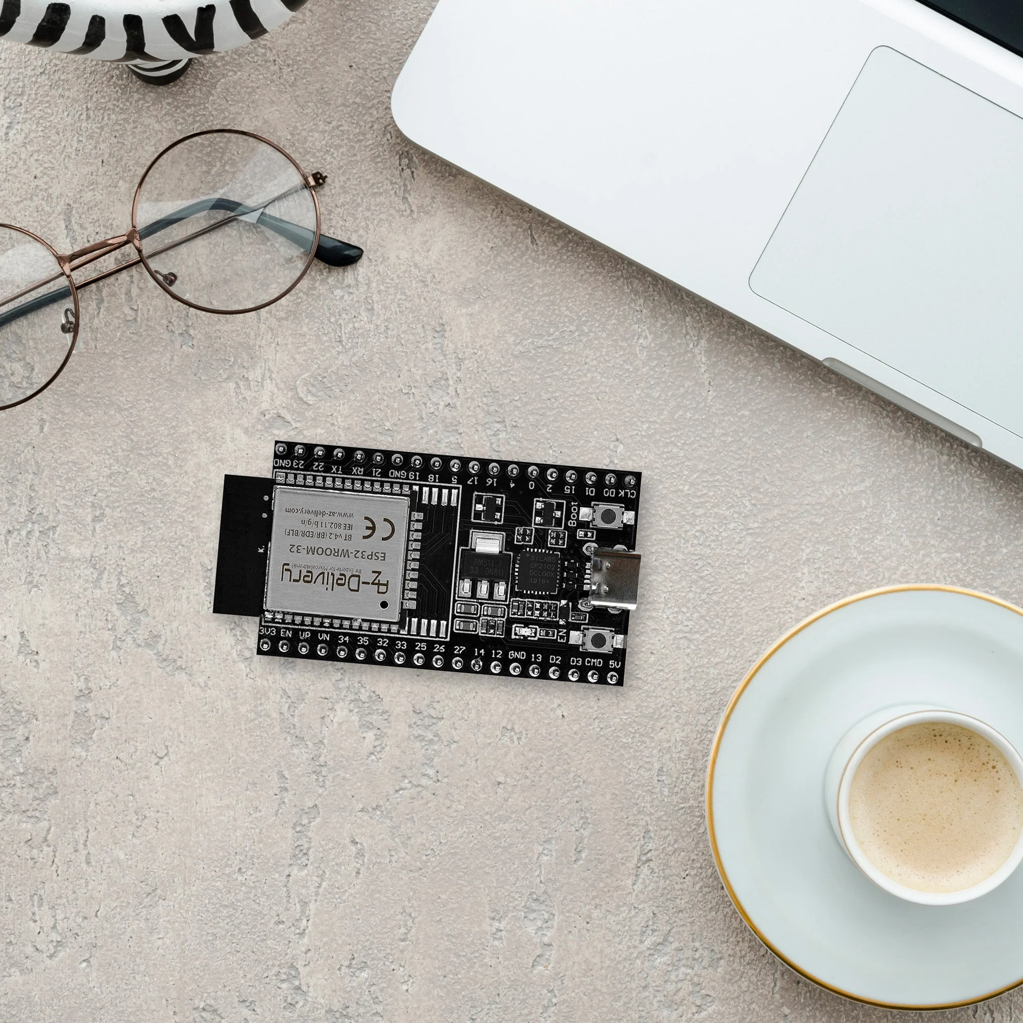 ESP32 Dev Kit C V4 NodeMCU WLAN WiFi Development Board mit USB-C Anschluss kompatibel mit Arduino - Image 8