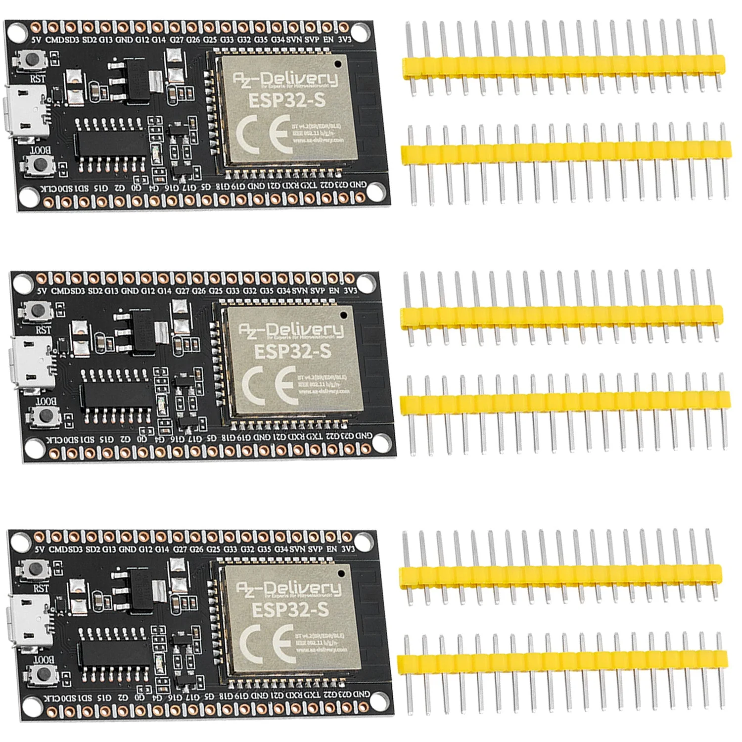 ESP32S Dev Kit C unverlötet NodeMCU Module WLAN WiFi Development Board mit CH340 und kompatibel mit Arduino - Image 5