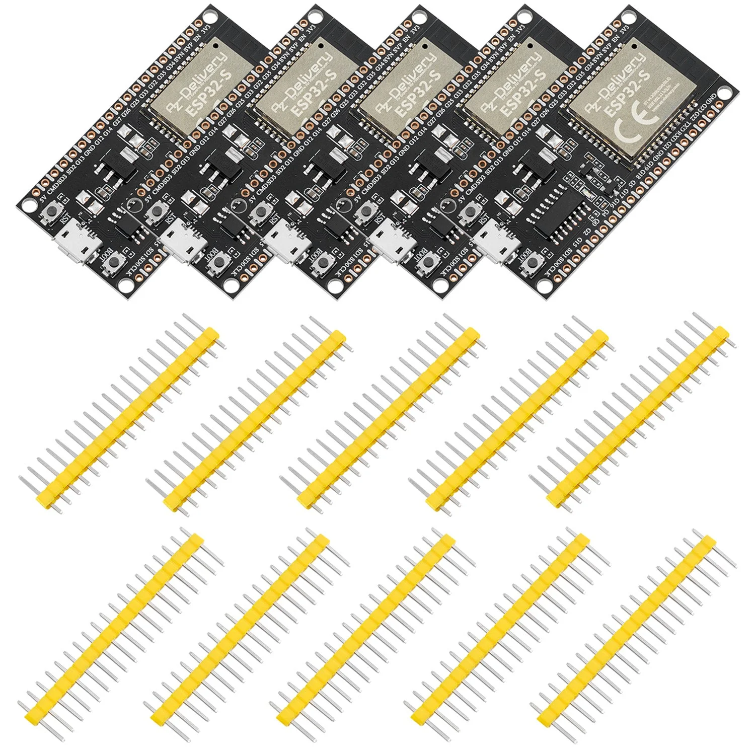 ESP32S Dev Kit C unverlötet NodeMCU Module WLAN WiFi Development Board mit CH340 und kompatibel mit Arduino - Image 6