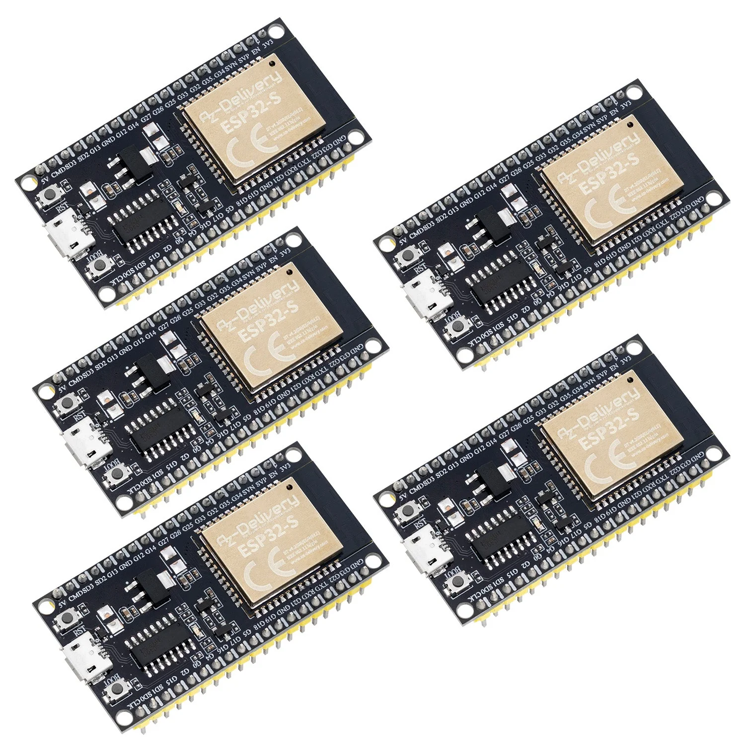 ESP32S NodeMCU Module WLAN WiFi Dev Kit C Development Board mit CH340 (Nachfolgermodell zum ESP8266) kompatibel mit Arduino - Image 8
