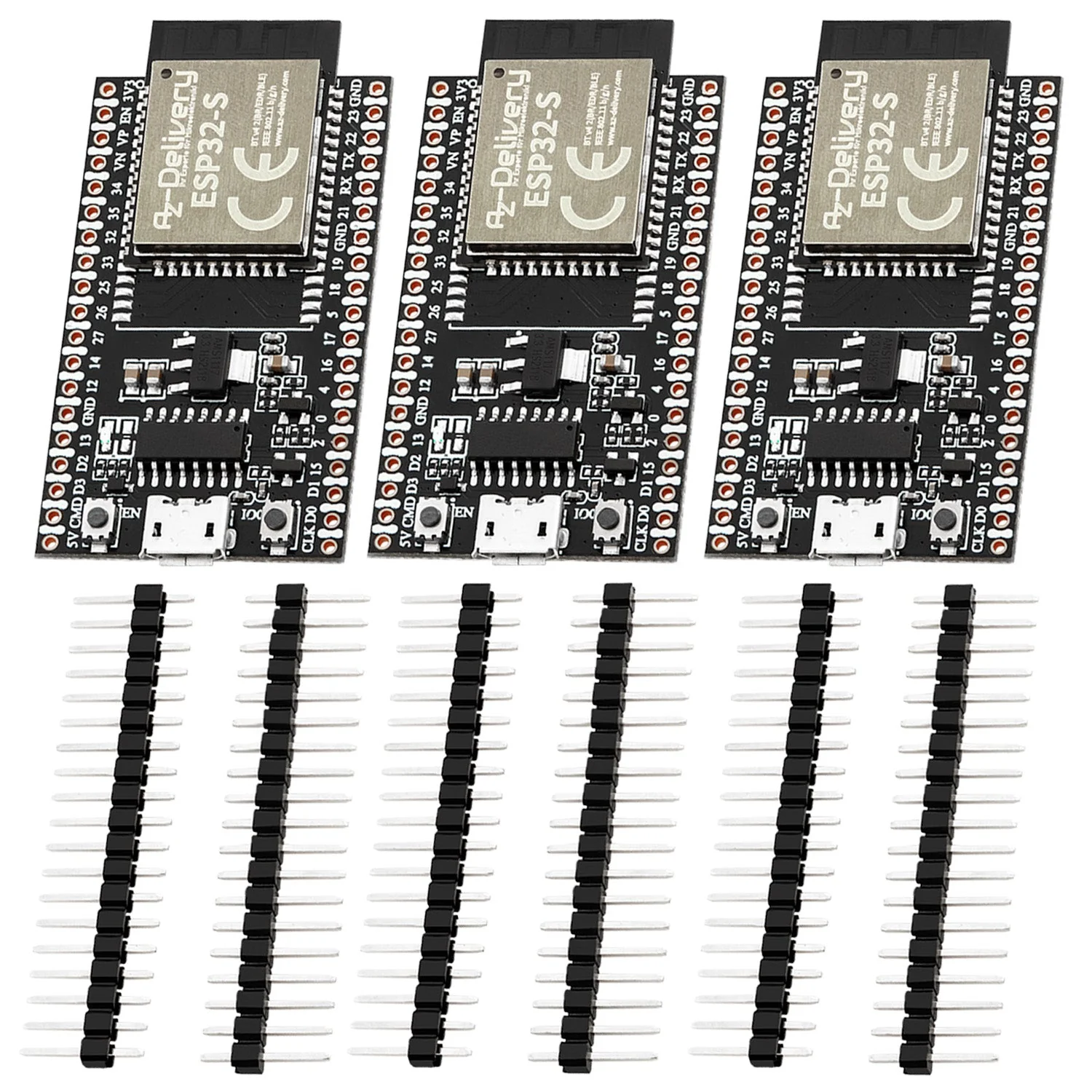 ESP32S Dev Kit C V4 NodeMCU WLAN Development Board unverlötet kompatibel mit Arduino (Nachfolger Modul von ESP32S Dev Kit C) - Image 4