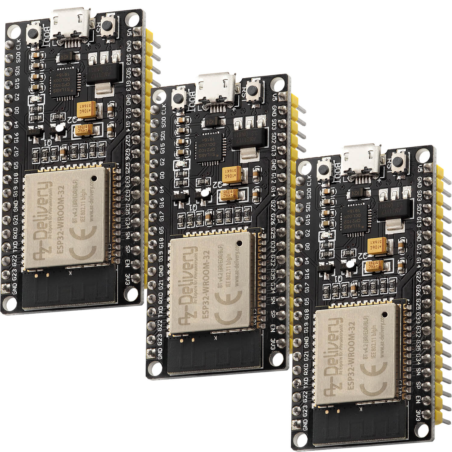 ESP32 NodeMCU Module WLAN WiFi Development Board | Dev Kit C V2 mit CP2102 kompatibel mit Arduino - Image 4
