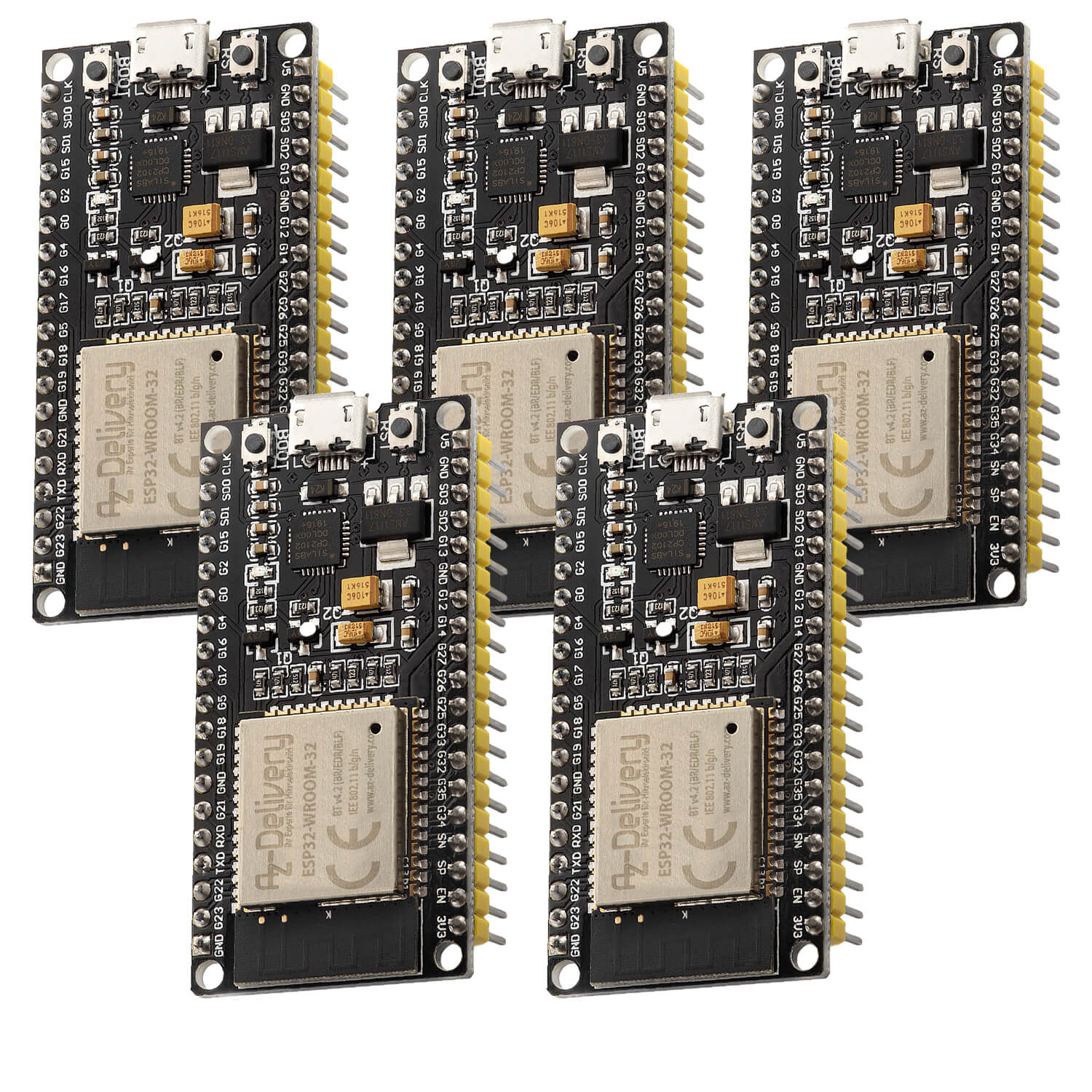 ESP32 NodeMCU Module WLAN WiFi Development Board | Dev Kit C V2 mit CP2102 kompatibel mit Arduino - Image 5