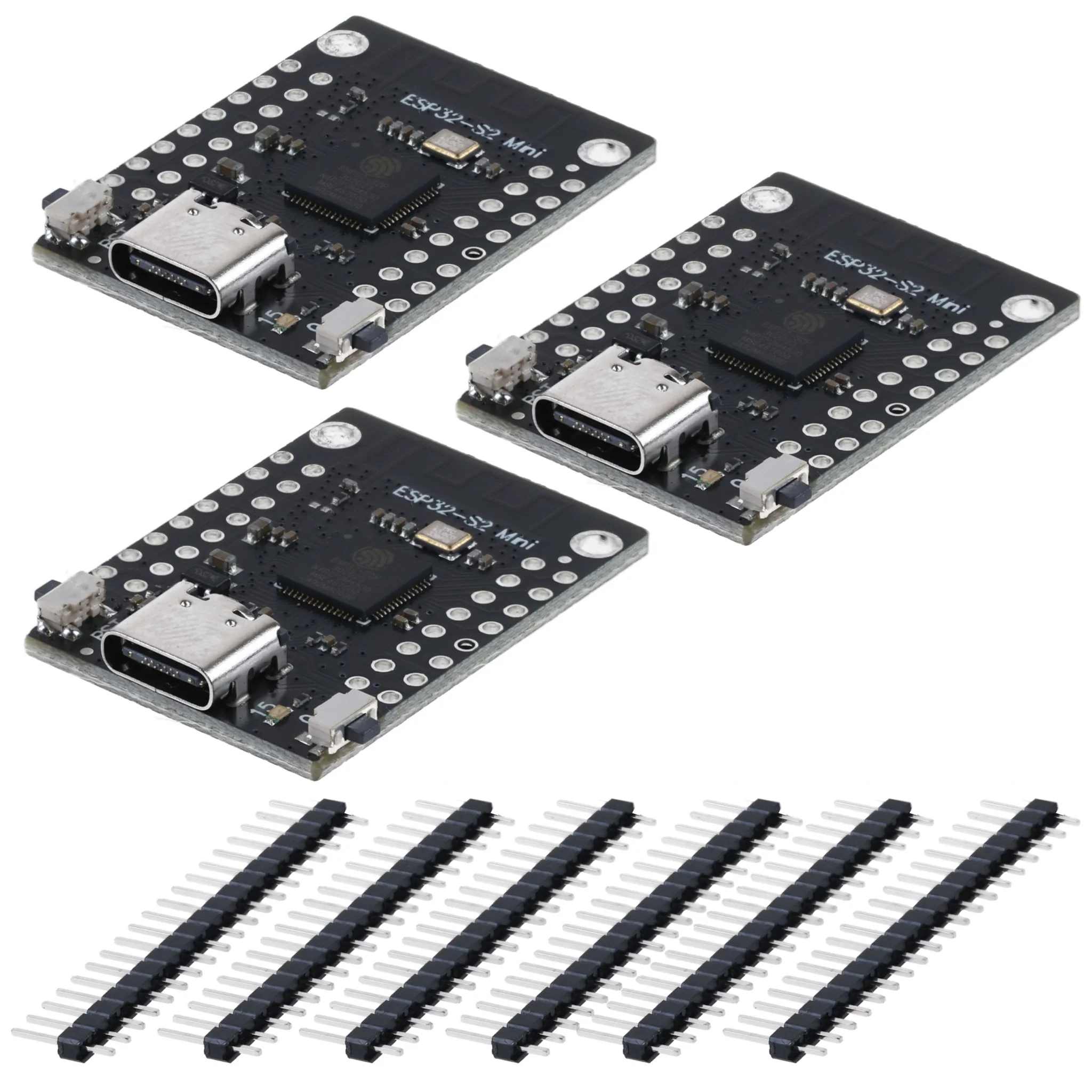 ESP32 S2 Mini mit ESP32-S2FN4R2 WIFI IC und USB-Type-C kompatibel mit Micropython und Arduino, unverlötet - Image 2