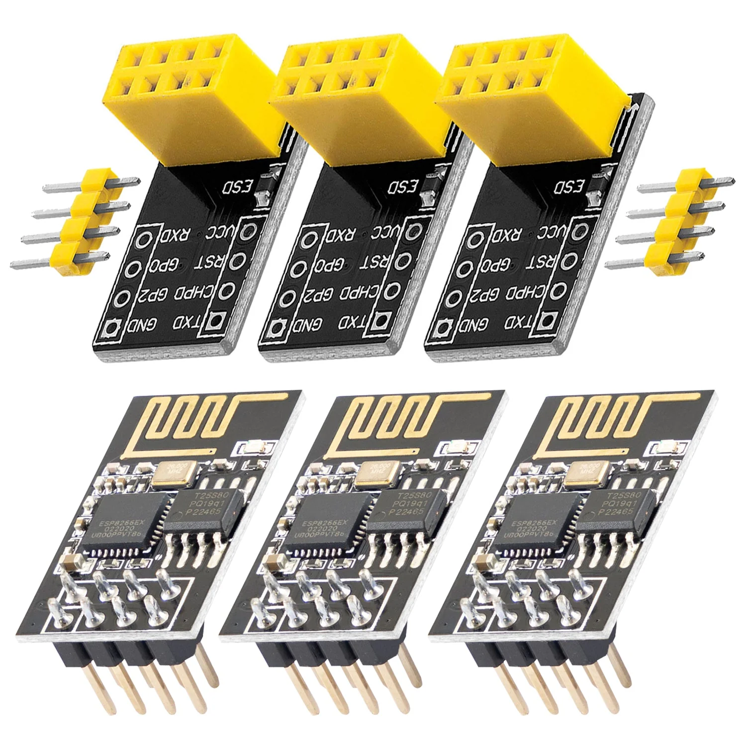 ESP8266 01S esp-01S Wlan WiFi Modul mit Breadboardadapter - Image 6