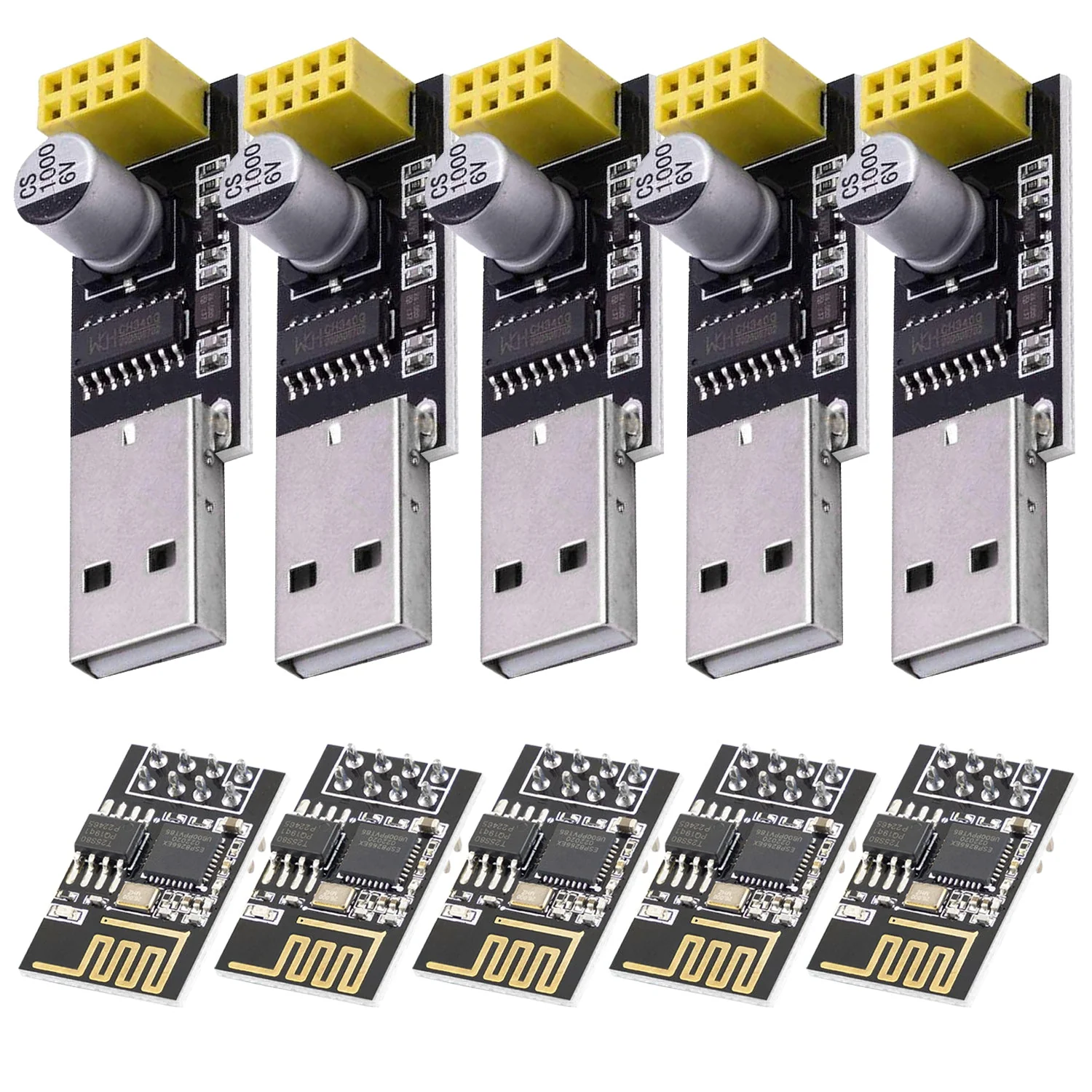ESP8266 ESP-01S mit USB-Adapter Wlan WiFi Modul - Image 6