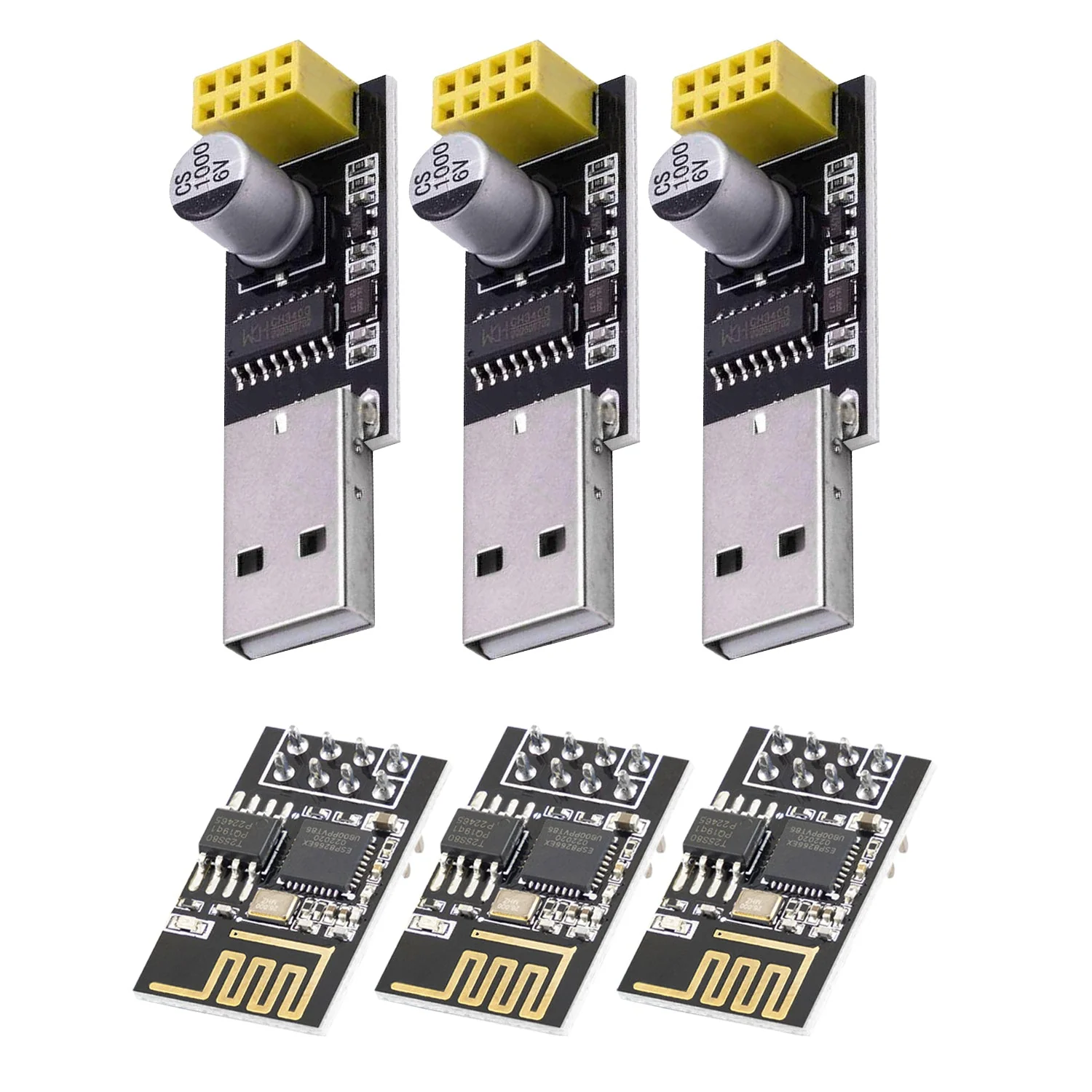 ESP8266 ESP-01S mit USB-Adapter Wlan WiFi Modul - Image 7