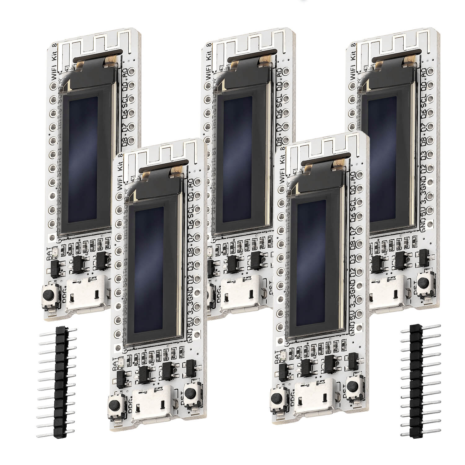 ESP8266 Heltec NodeMCU Mikrocontroller mit integriertem 0.91" OLED Display - Image 5