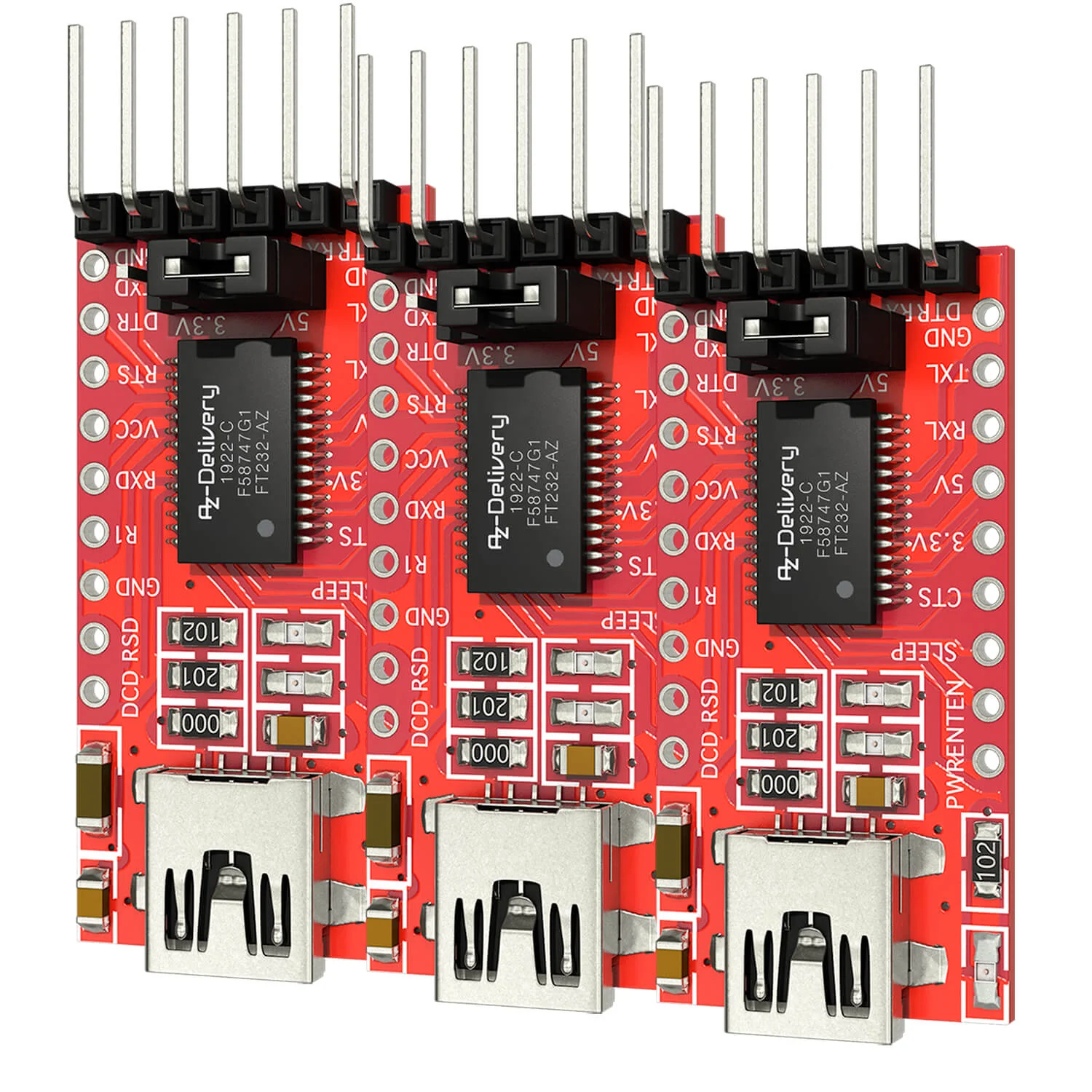 FT232-AZ USB zu TTL Serial Adapter für 3,3V und 5V - Image 5