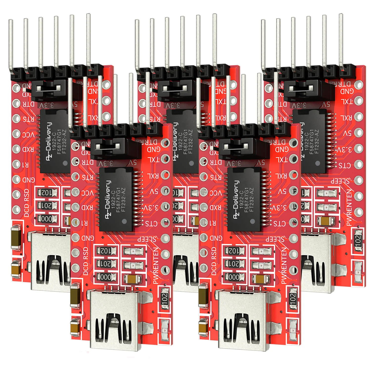 FT232-AZ USB zu TTL Serial Adapter für 3,3V und 5V - Image 6