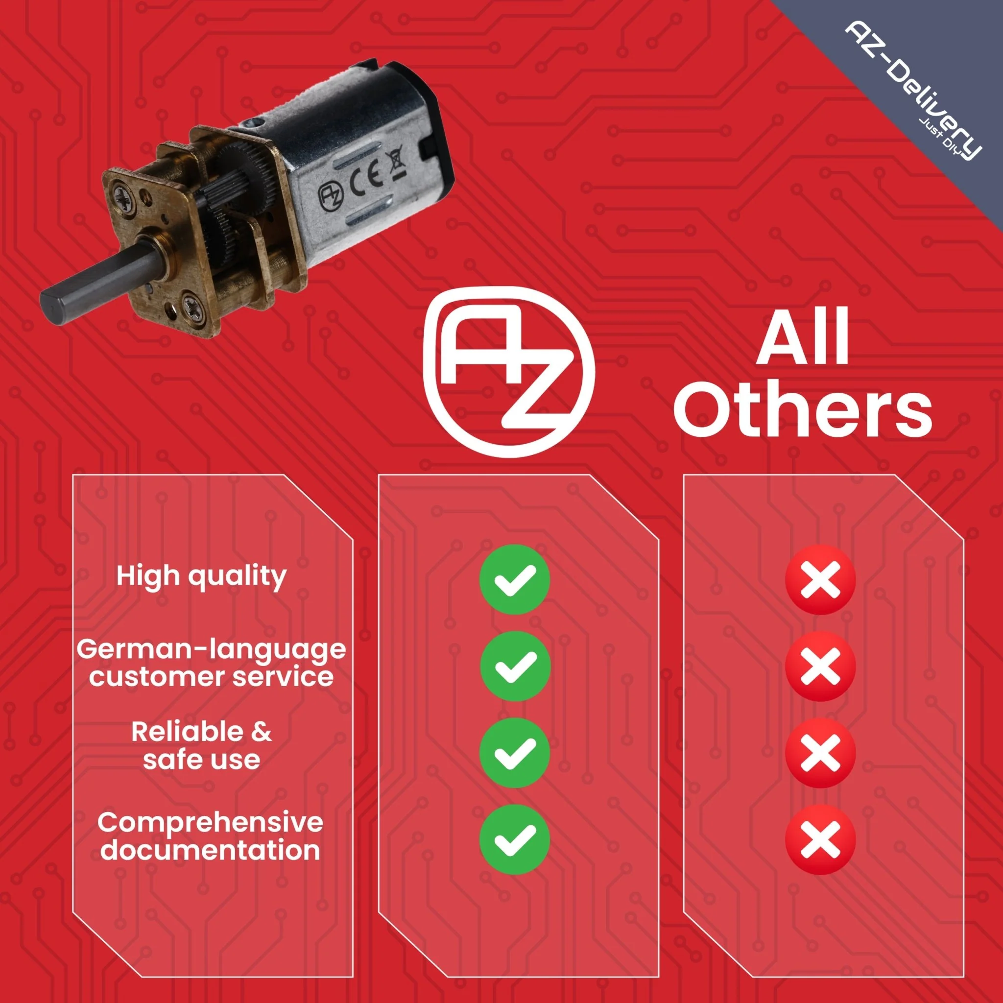 GA12-N20 DC Getriebemotor 3-12V Mini-Metallmotor (80RPM) Präzise Steuerung für Modellbau, Robotik & DIY-Projekte | Langlebiges Metallgetriebe - Image 7