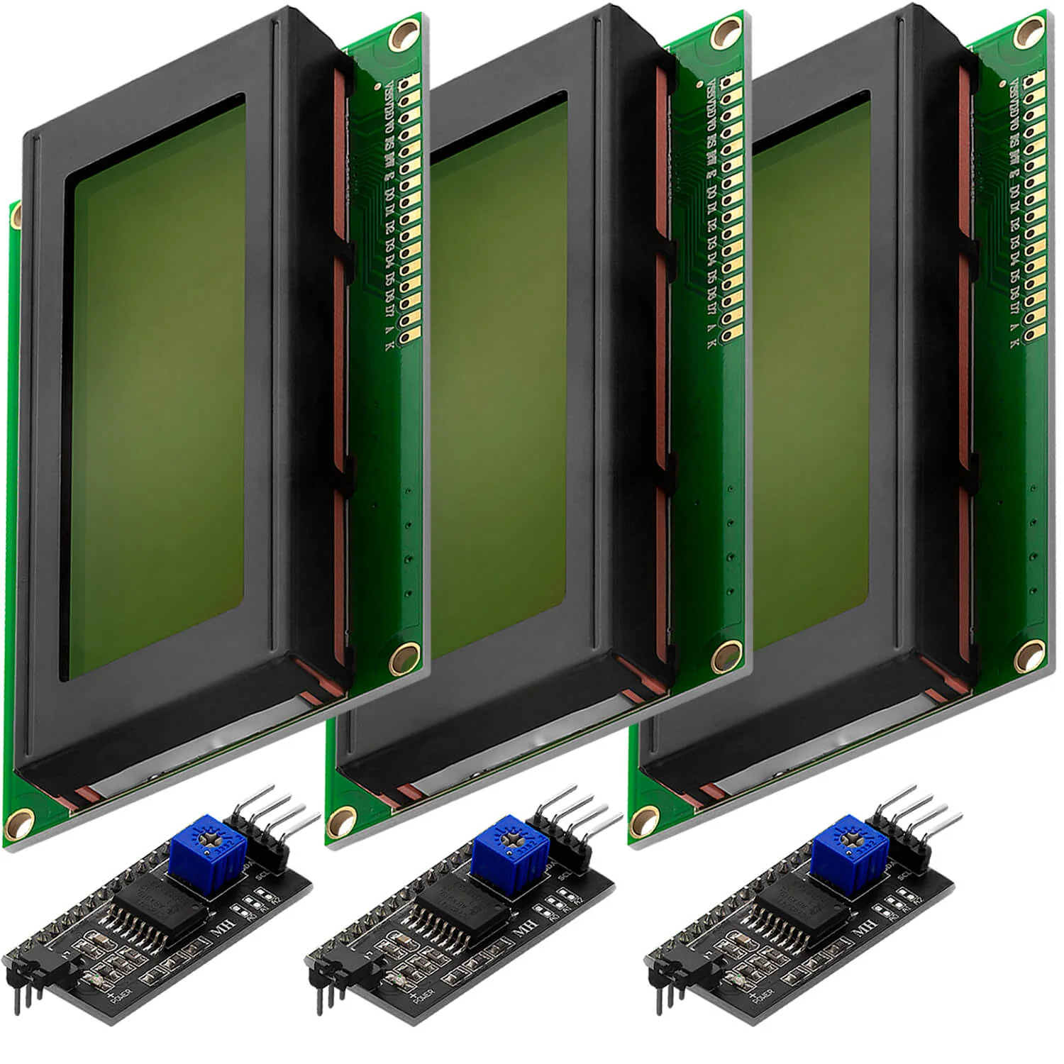 HD44780 2004 LCD Display Bundle 4x20 Zeichen mit I2C Schnittstelle Grün - Image 4